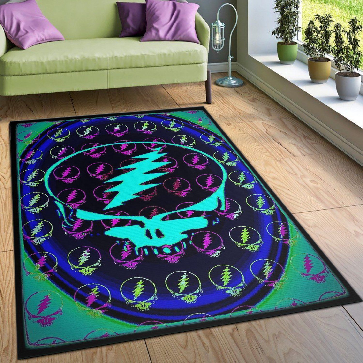 Grateful Dead Area Rug Carpet Living room and bedroom Rug Christmas Gift US Decor - Indoor Outdoor Rugs