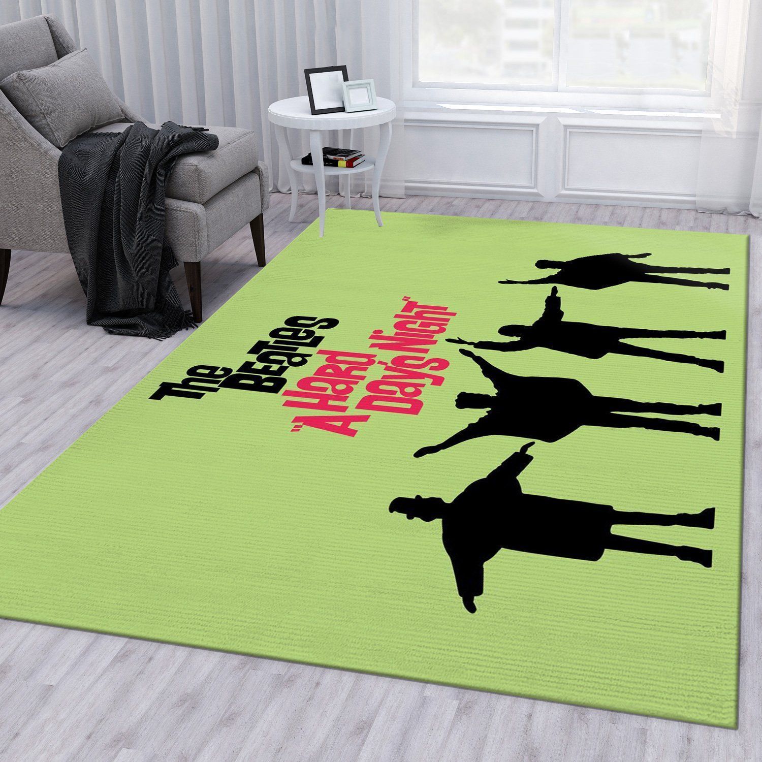 Green Apple The Beatles Area Rug For Christmas Living Room Rug Home US Decor - Indoor Outdoor Rugs