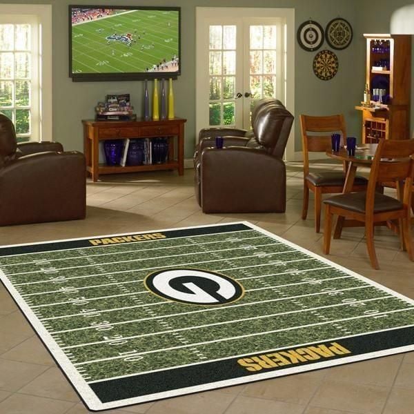 Green Bay Packers Area Rug Living Room Rug Home US Decor - Indoor Outdoor Rugs