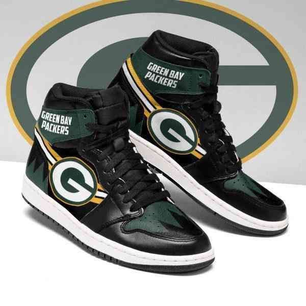 Green Bay Packers Nfl Football Air Jordan Shoes Sport Sneakers