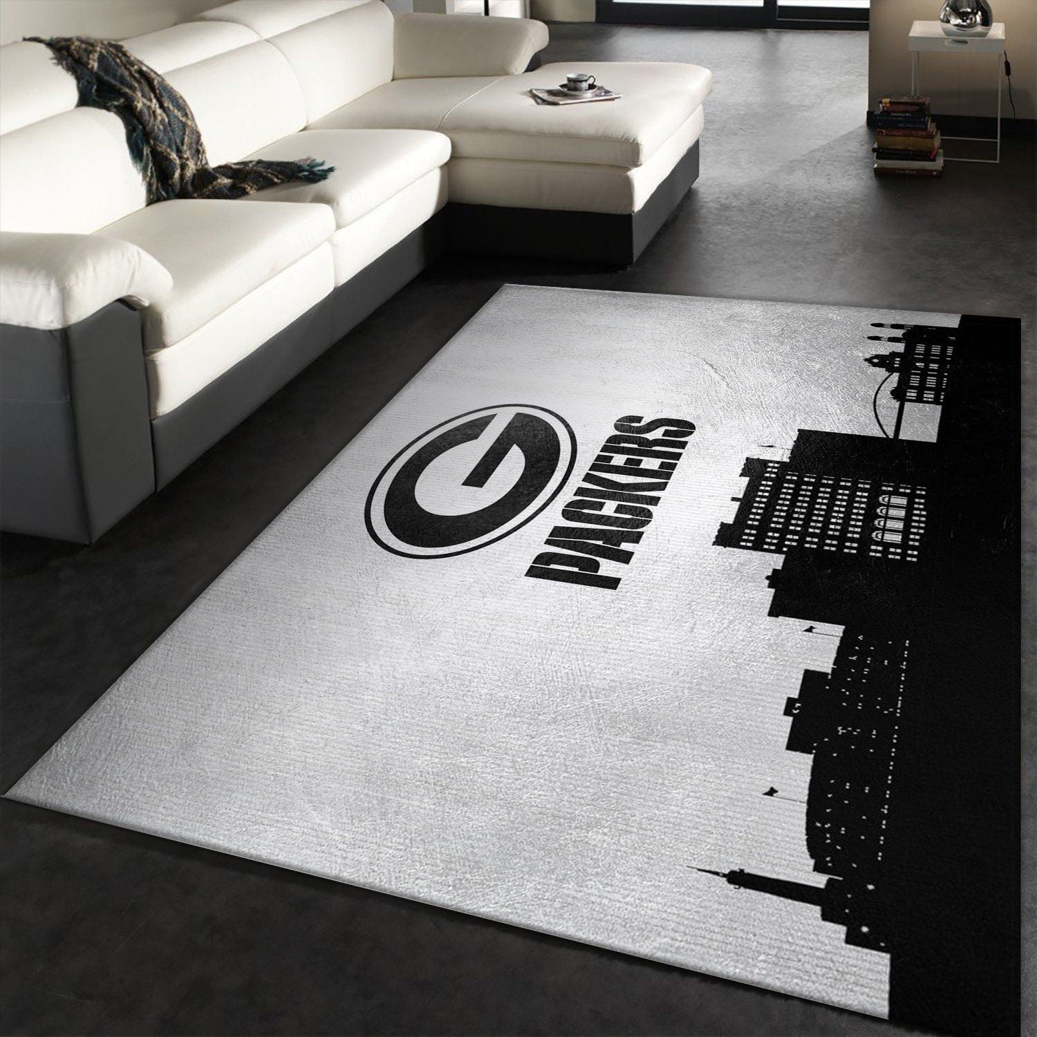 Green Bay Packers Skyline NFL Area Rug For Christmas, Living room and bedroom Rug, US Gift Decor - Indoor Outdoor Rugs