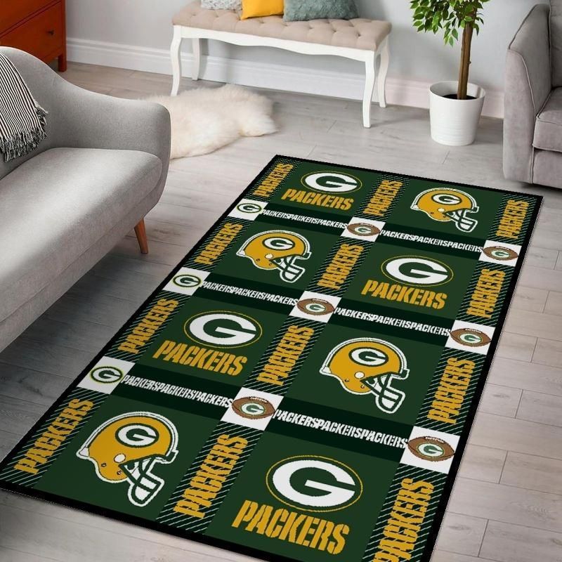 Green Bay Packers Ver 2 Area Rug For Christmas Living Room Rug Home Decor Floor Decor - Indoor Outdoor Rugs