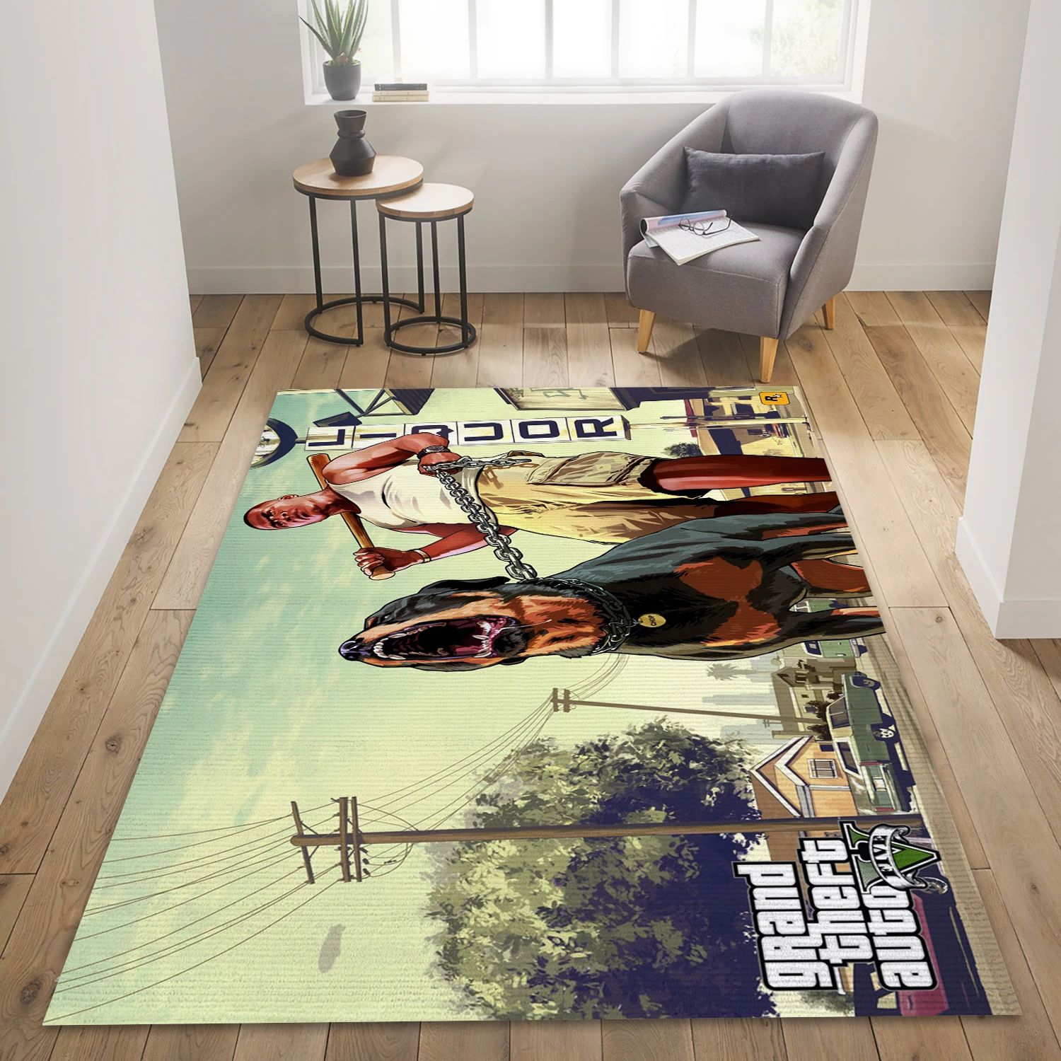 Gta V Gangster Game Area Rug Carpet