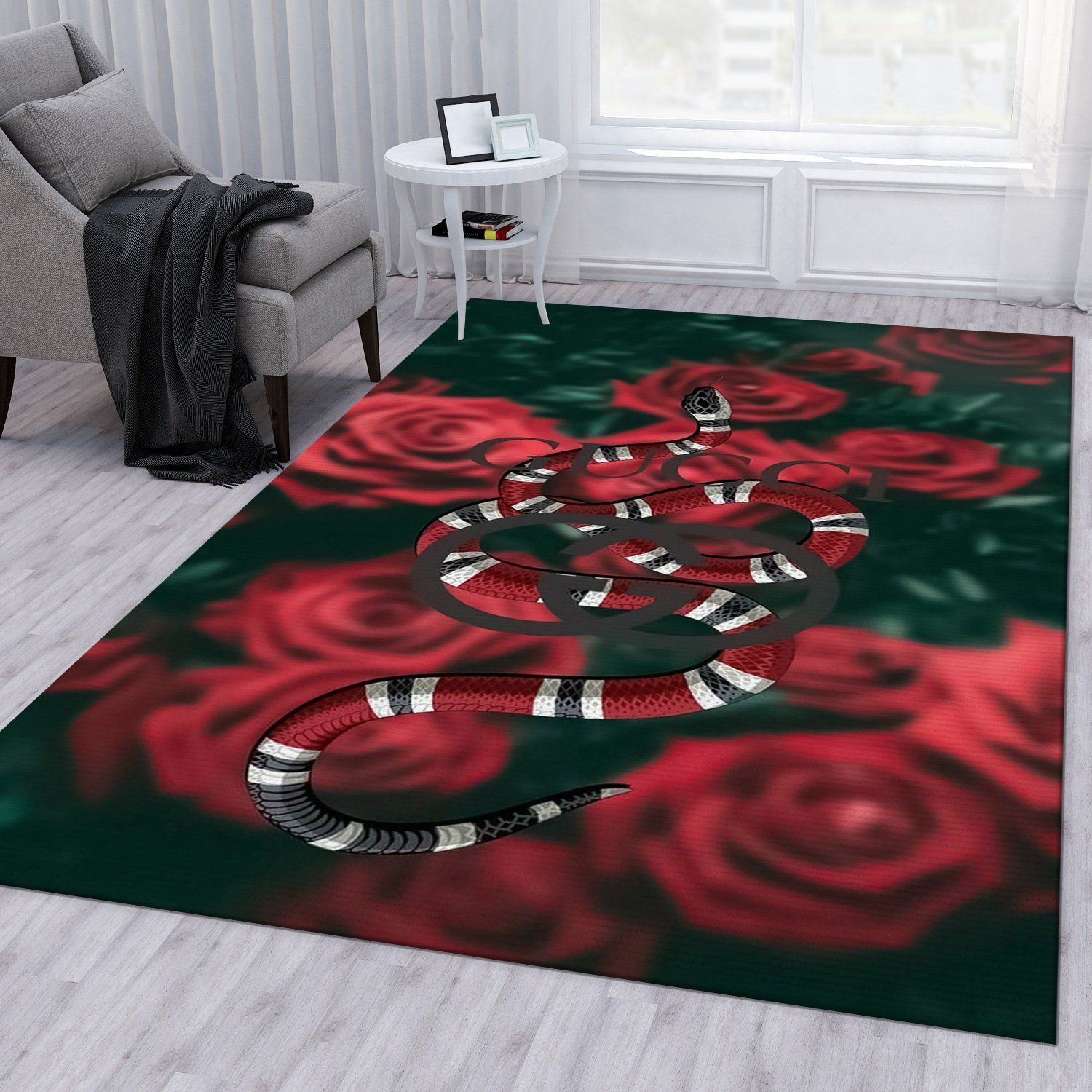 Gucci Fashion Brand Rug Bedroom Rug Home Decor Floor Decor - Indoor Outdoor Rugs