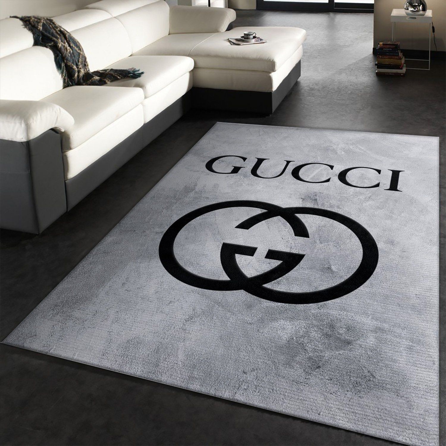 Gucci Rectangle Rug Fashion Brand Rug Christmas Gift US Decor - Indoor Outdoor Rugs