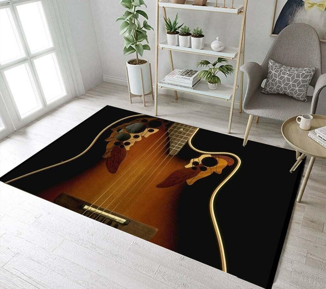 Guitar Rug Chrismas Gift - Indoor Outdoor Rugs