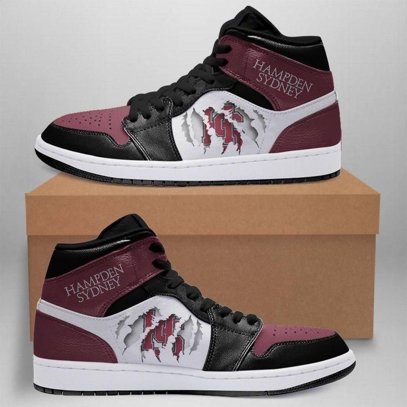 Hampden Sydney College Tigers Air Jordan Shoes Sport Sneakers