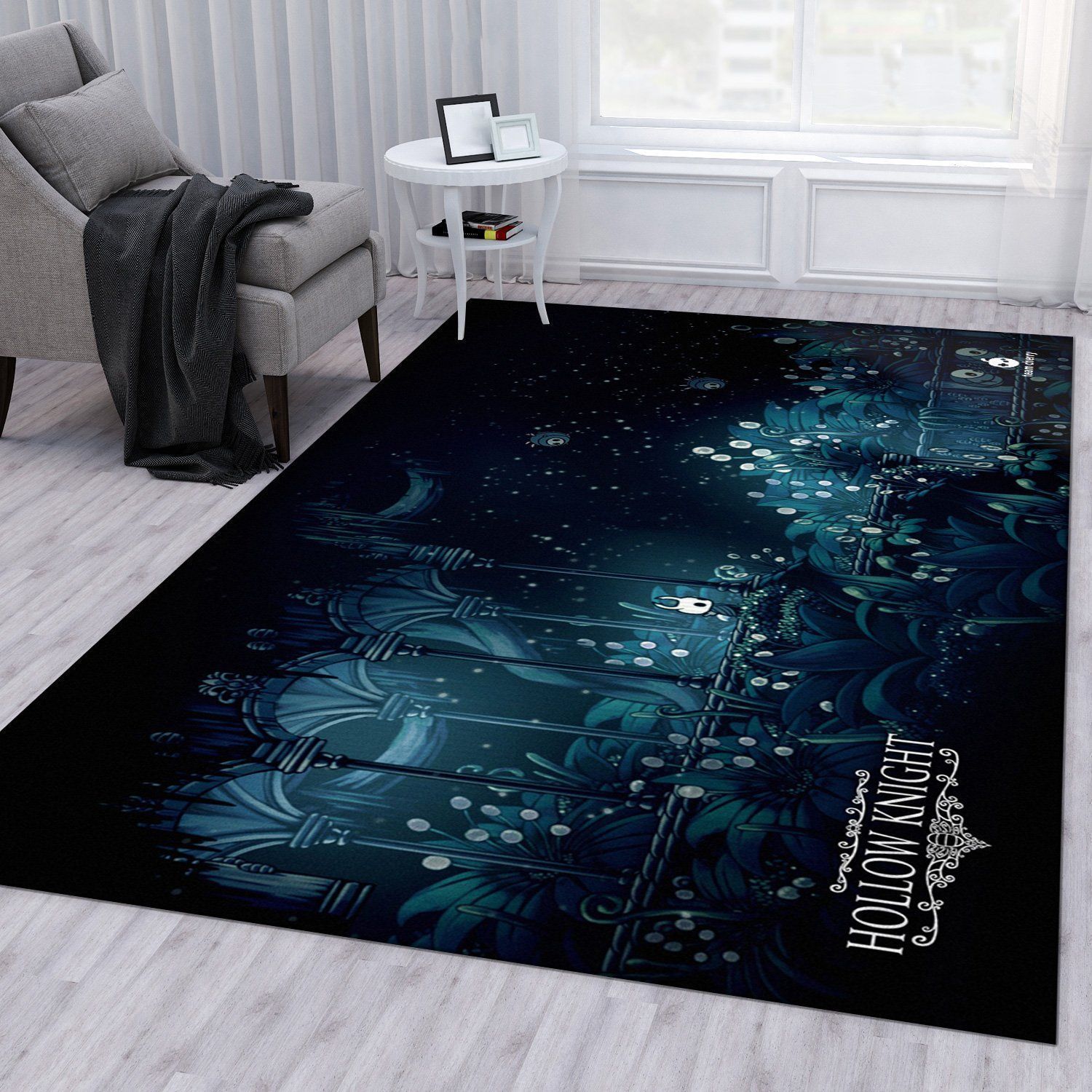 Hollow Knight Ver11 Rug Bedroom Rug Family Gift US Decor - Indoor Outdoor Rugs