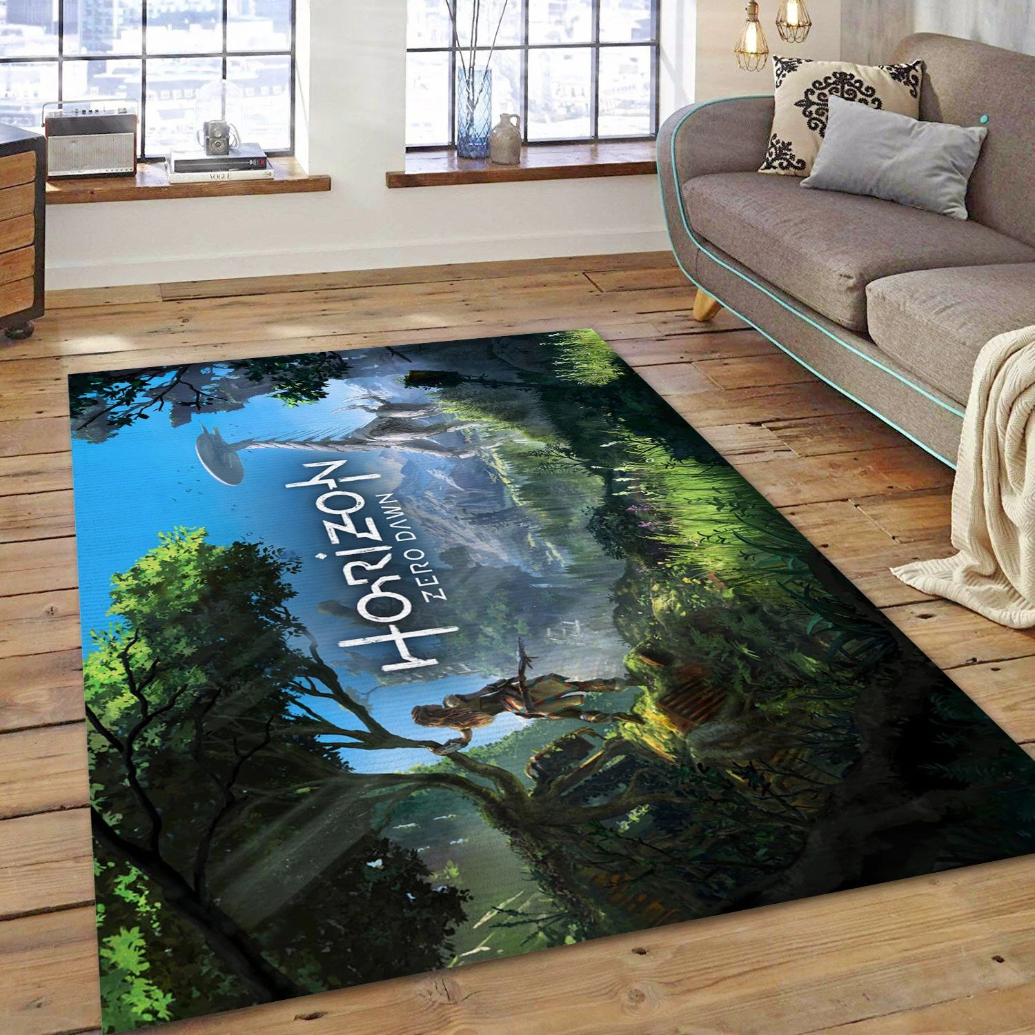 Horizen Zero Dawn Landscape Game Area Rug Carpet