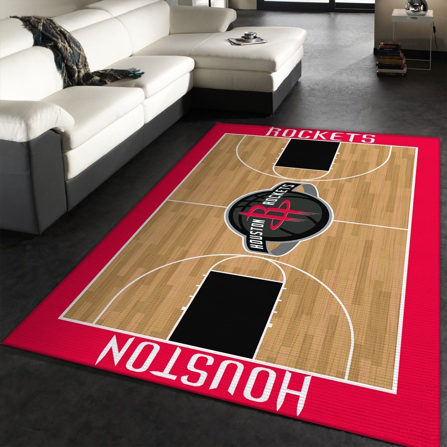 Houston Rockets NBA Area Rugs Living Room Carpet FN141151 Christmas Gift Floor Decor The US Decor - Indoor Outdoor Rugs