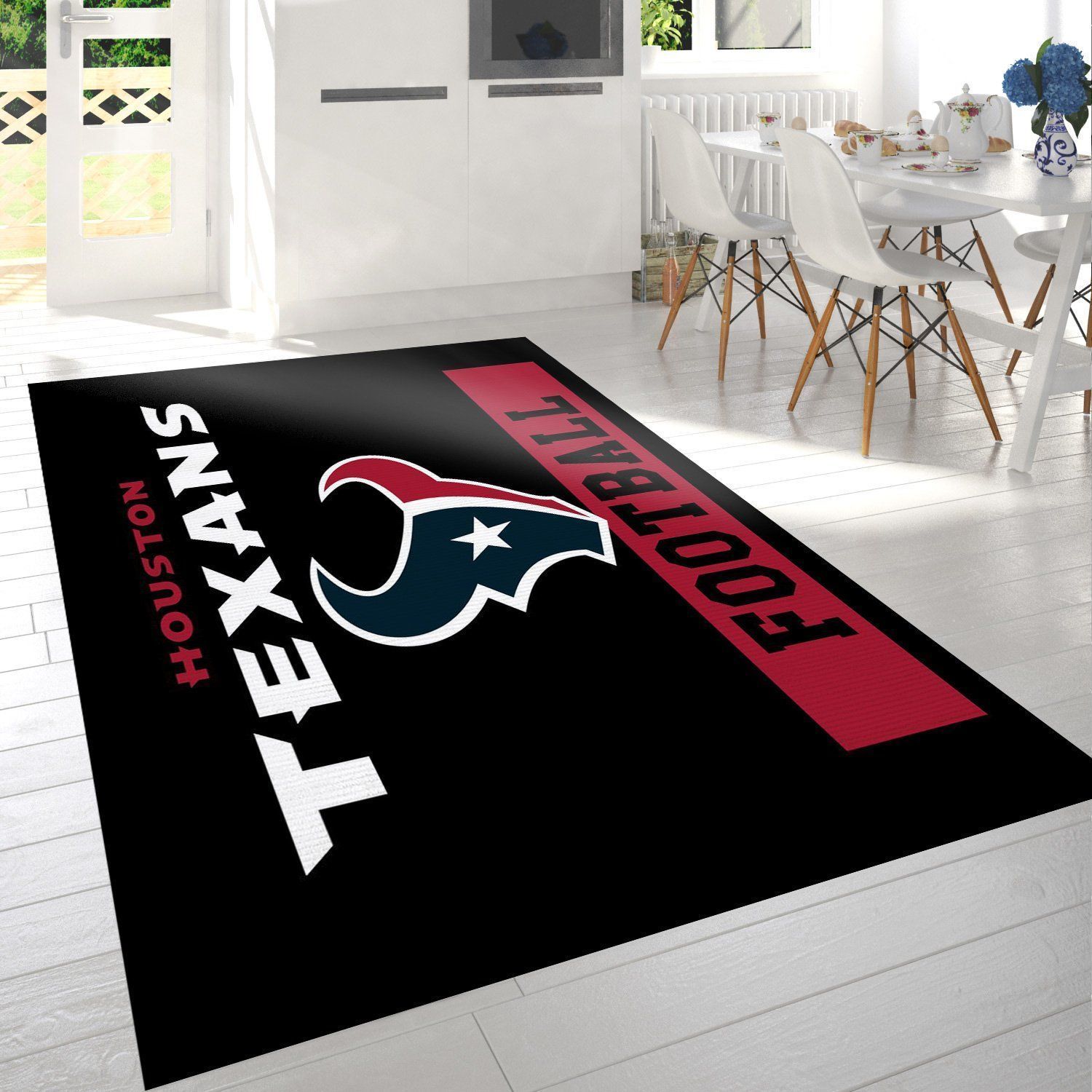 Houston Texans Football Nfl Area Rug Living Room Rug Home US Decor - Indoor Outdoor Rugs