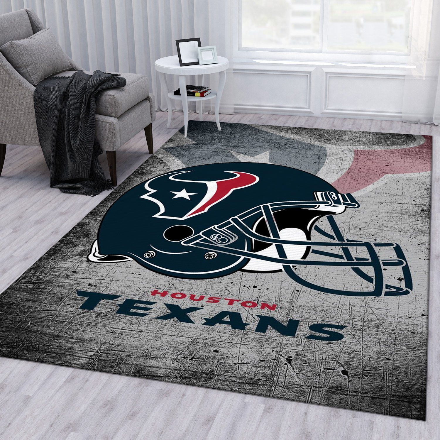 Houston Texans Football Nfl Rug Living Room Rug Christmas Gift US Decor - Indoor Outdoor Rugs