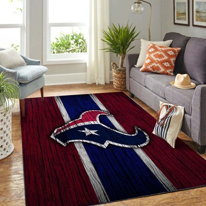 Houston Texans Nfl Rug Room Carpet Sport Custom Area Floor Home Decor V1 - Indoor Outdoor Rugs