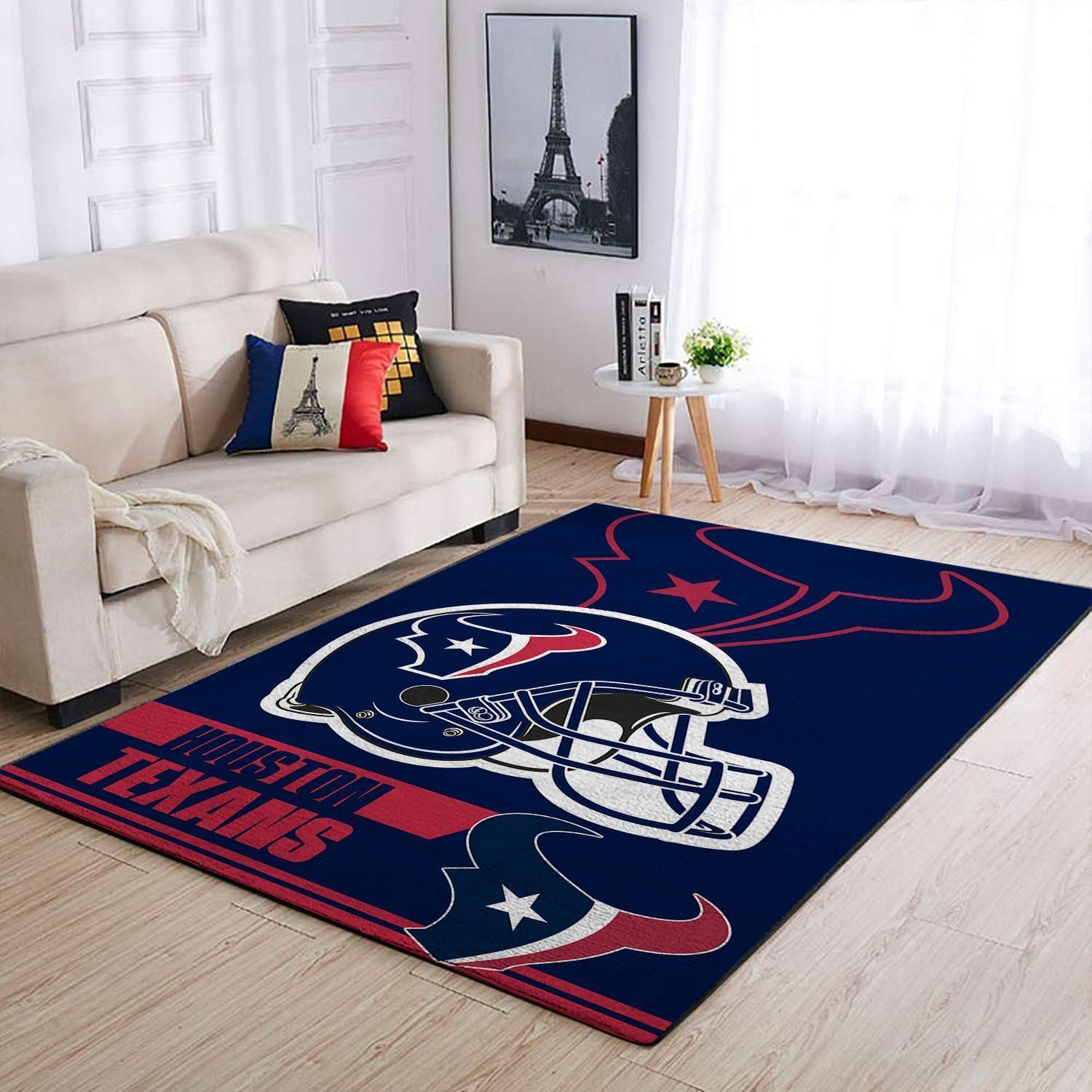 Houston Texans Nfl Team Logo Helmet Nice Gift Home Decor Area Rug Rugs For Living Room Rug Home Decor - Indoor Outdoor Rugs