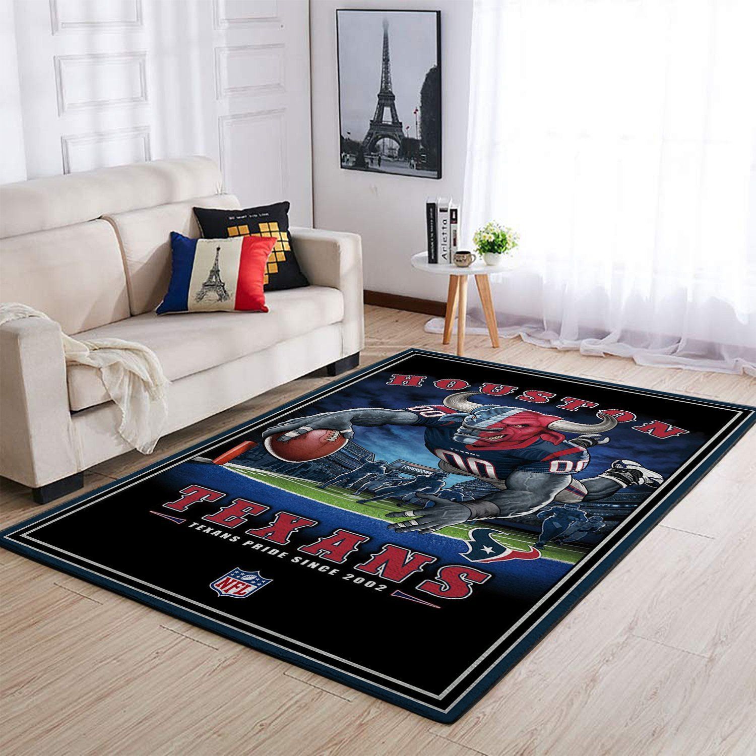 Houston Texans Nfl Team Pride Nice Gift Home Decor Rectangle Area Rug - Indoor Outdoor Rugs