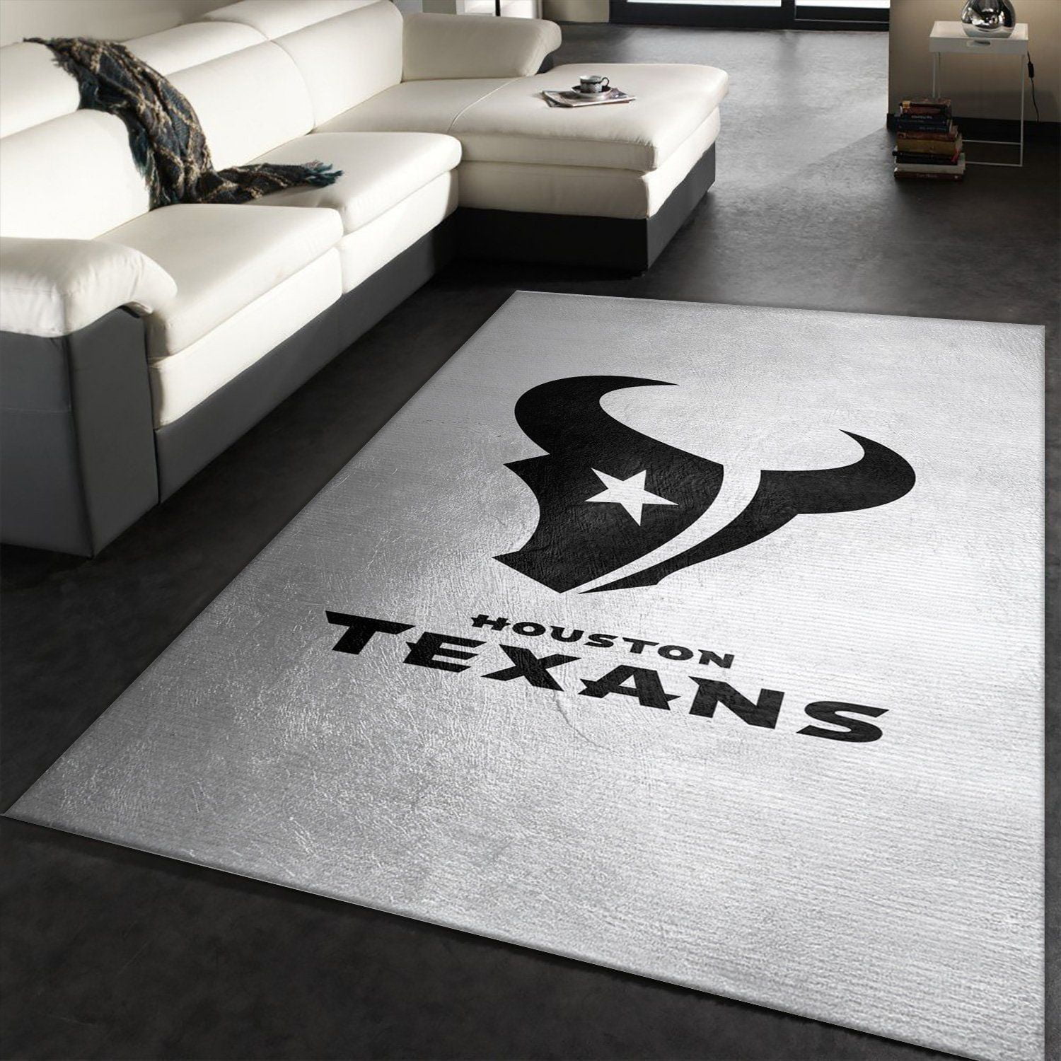 Houston Texans Silver NFL Area Rug