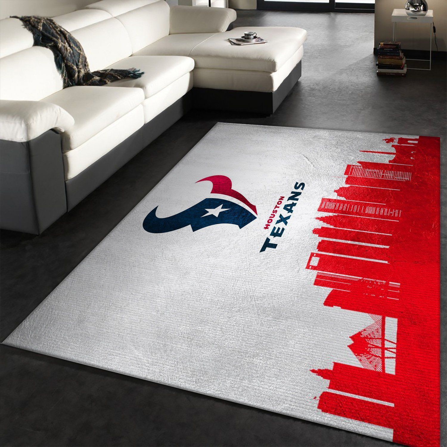 Houston Texans Skyline NFL Area Rug Carpet