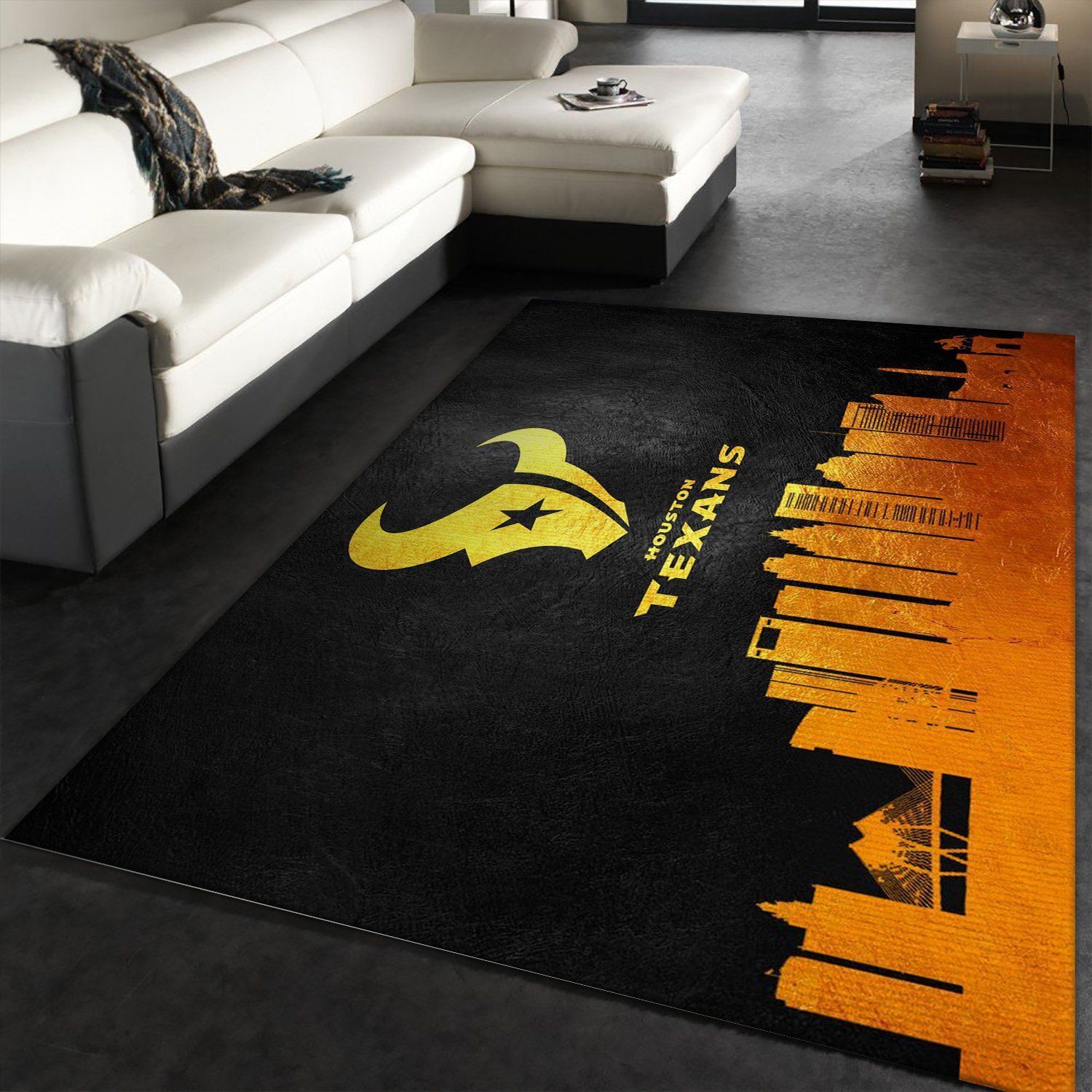 Houston Texans Skyline NFL Area Rug Carpet