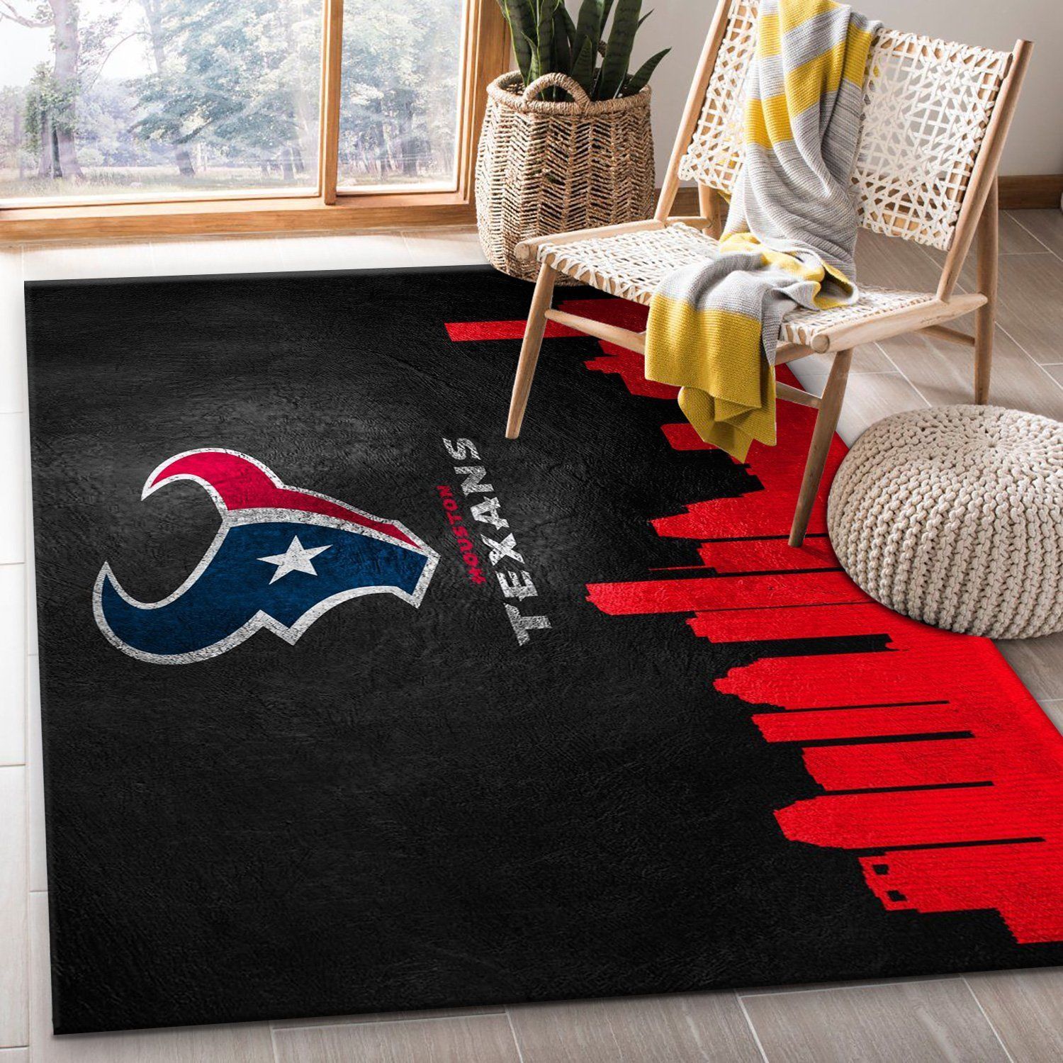 Houston Texans Skyline NFL Area Rug