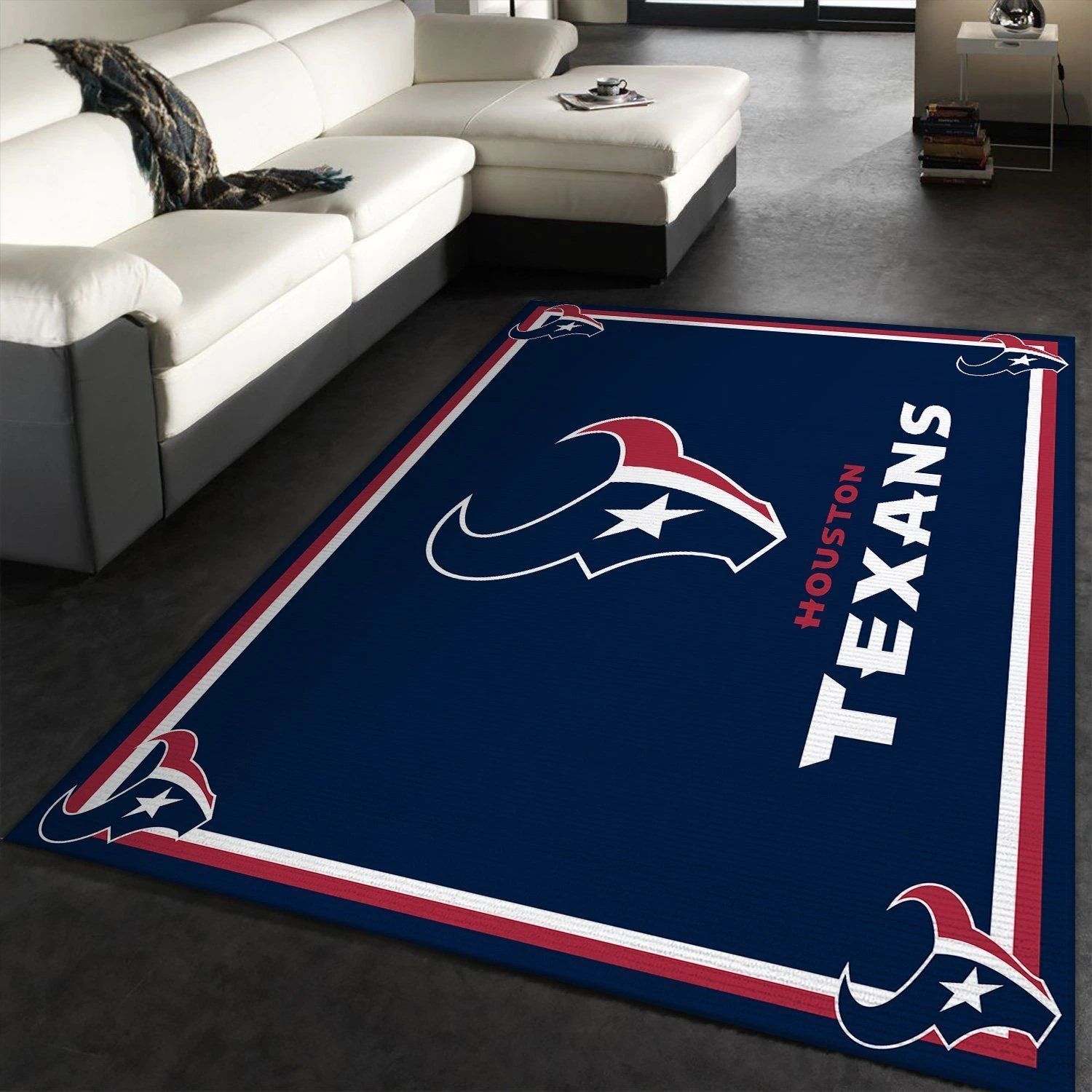 Houston Texans rug Football rug Floor Decor The US Decor - Indoor Outdoor Rugs