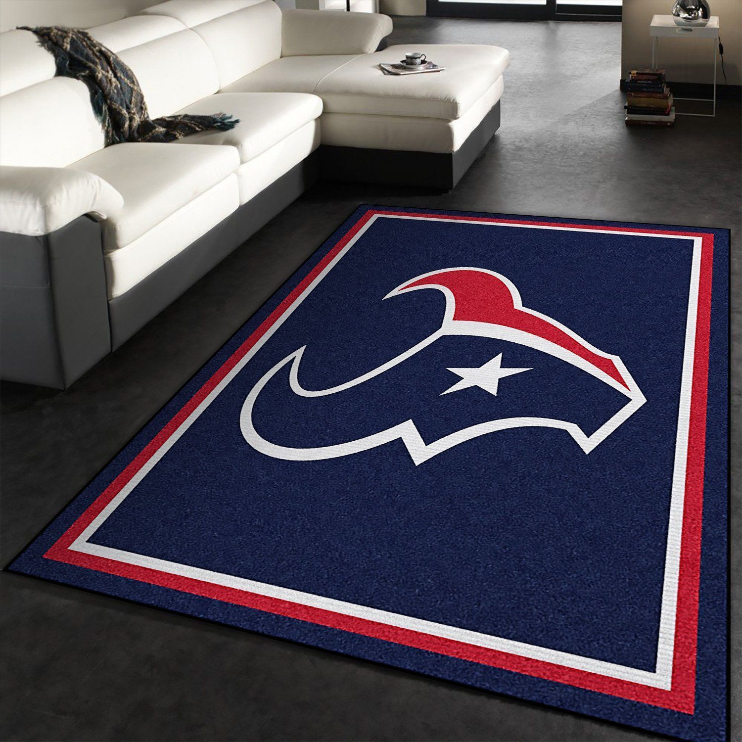 Houston Texans rug Football rug Floor Decor The US Decor - Indoor Outdoor Rugs