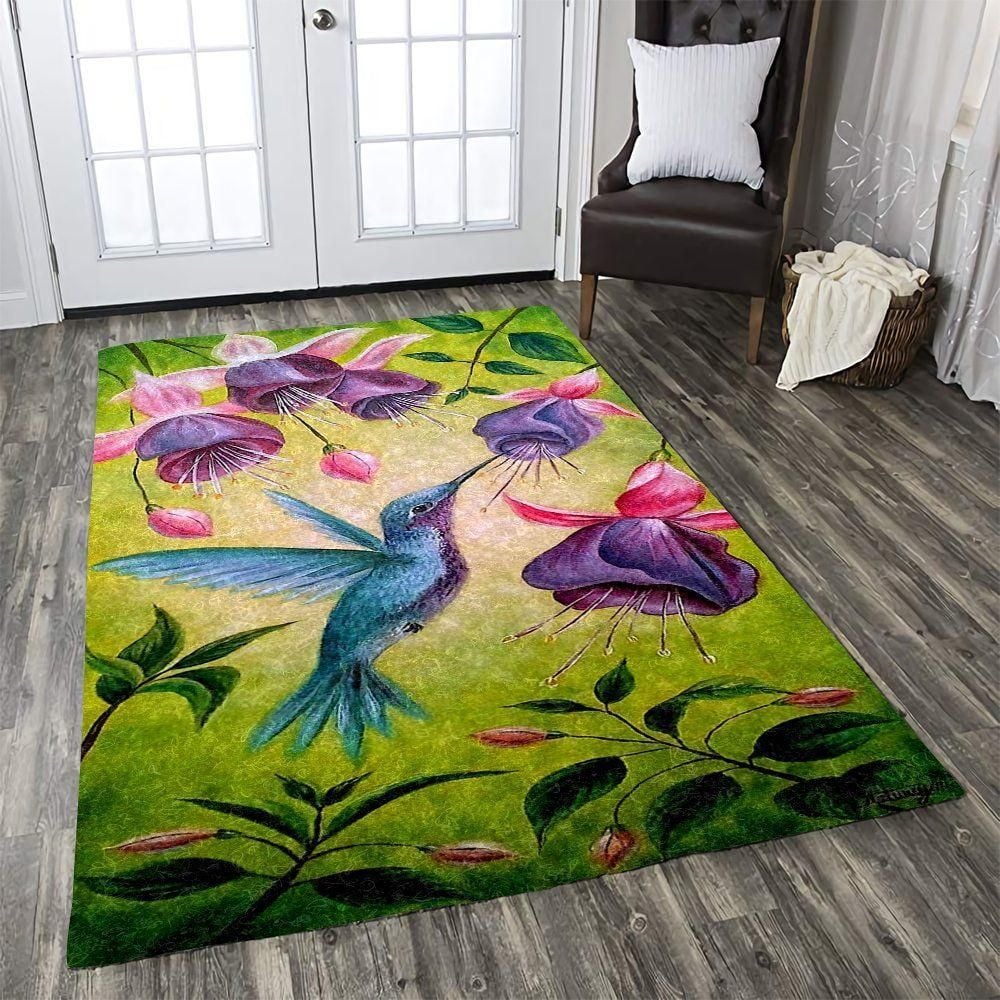 Hummingbird Rug Chrismas Gift - Indoor Outdoor Rugs