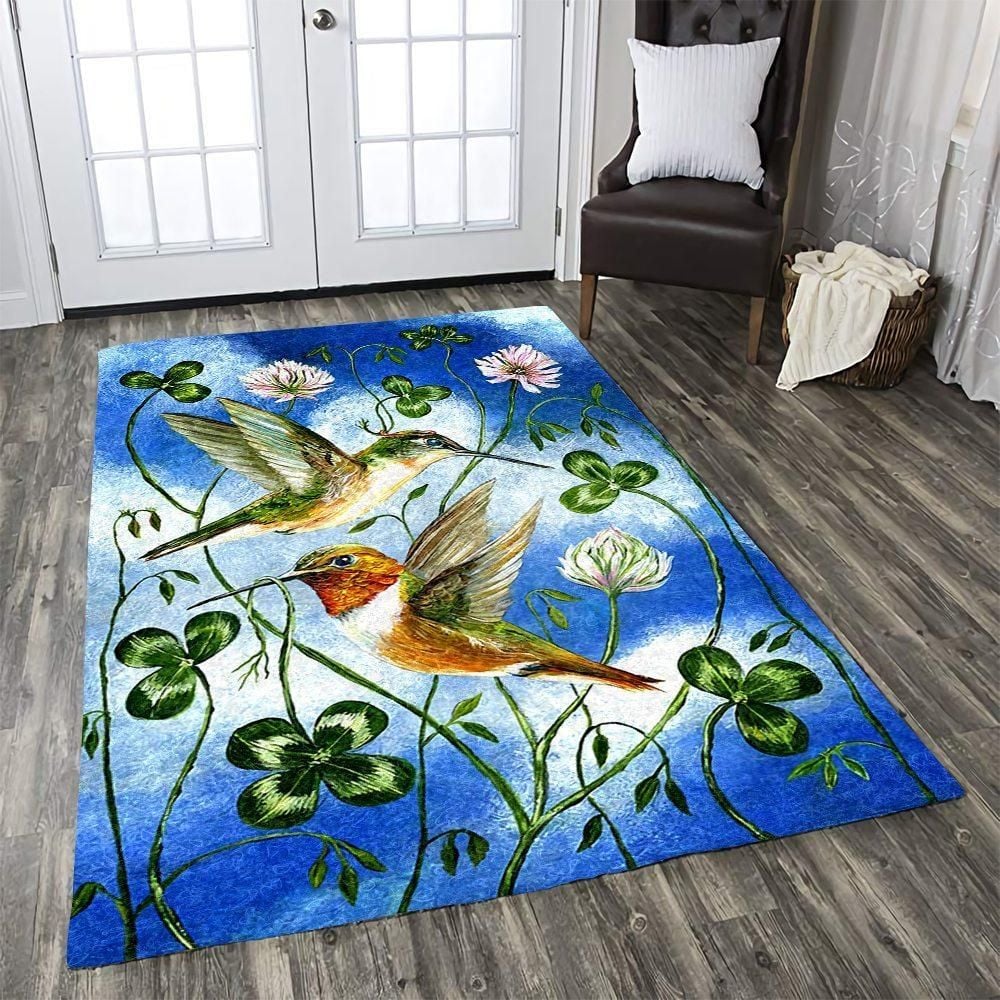 Hummingbird Rug Chrismas Gift - Indoor Outdoor Rugs