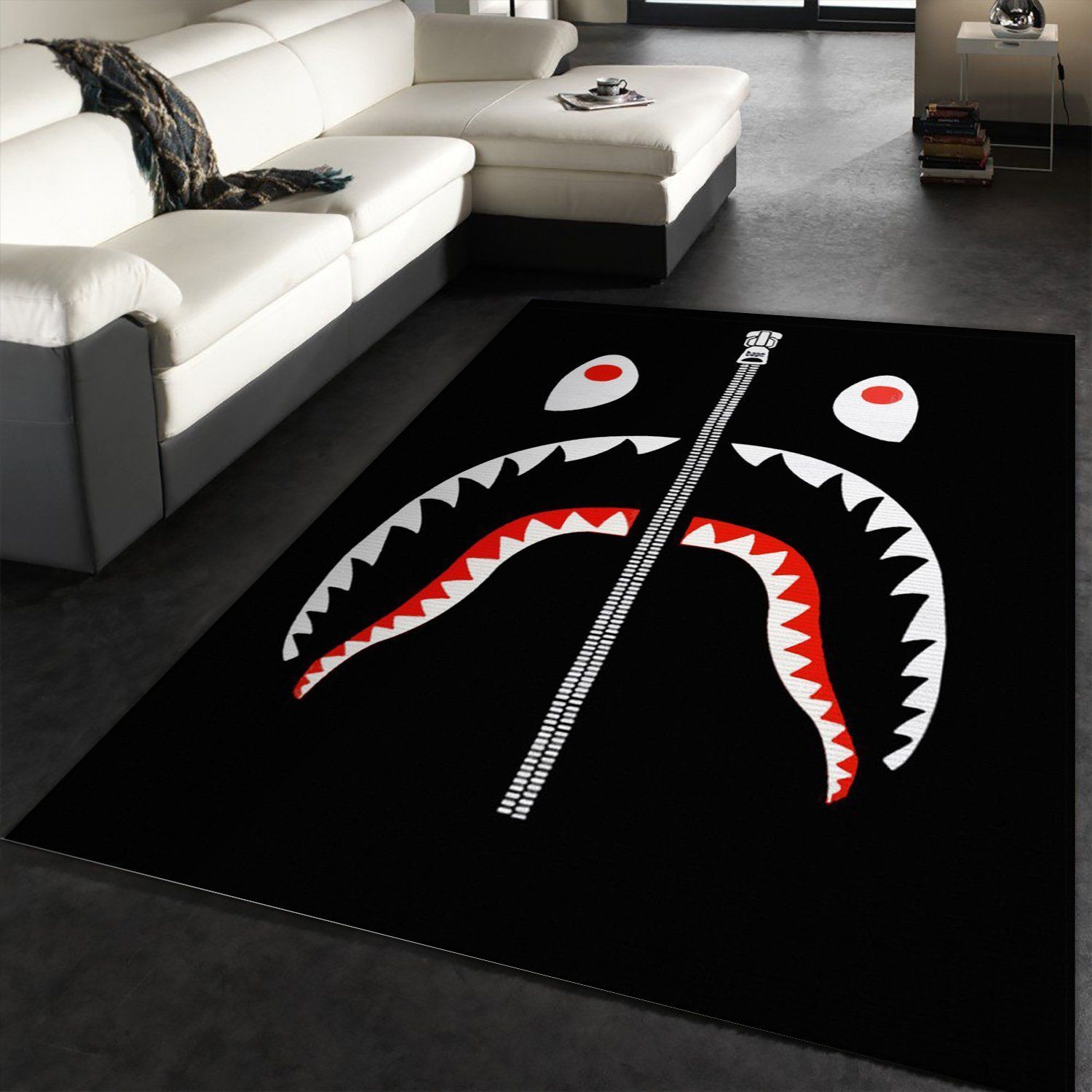 Hype Shark Area Rug Fashion Brand Rug Home Decor Floor Decor - Indoor Outdoor Rugs