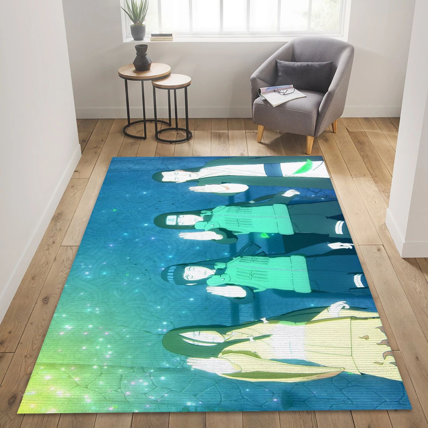 Hyuga Clan Video Game Reangle Rug