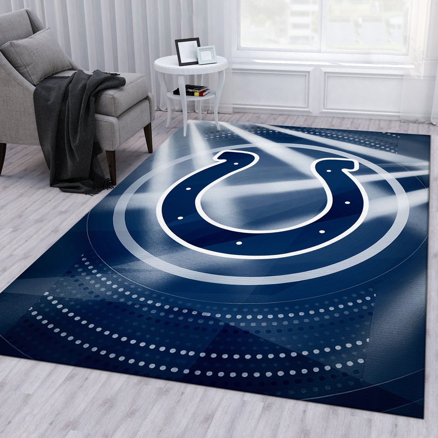 Indianapolis Colts NFL Rug Living Room Rug Home Decor Floor Decor - Indoor Outdoor Rugs