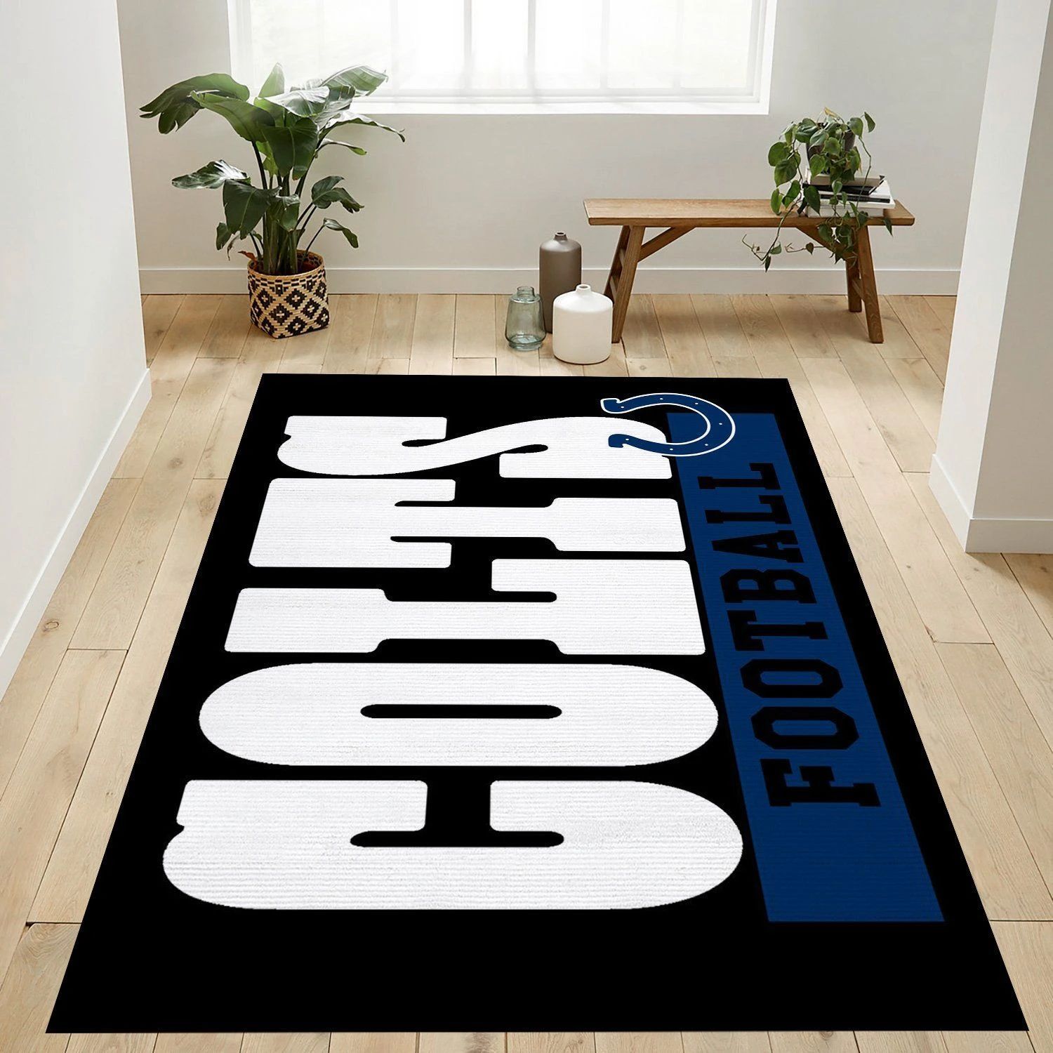 Indianapolis Colts Nfl Logo Area Rug For Gift Living Room Rug Home Decor Floor Decor - Indoor Outdoor Rugs