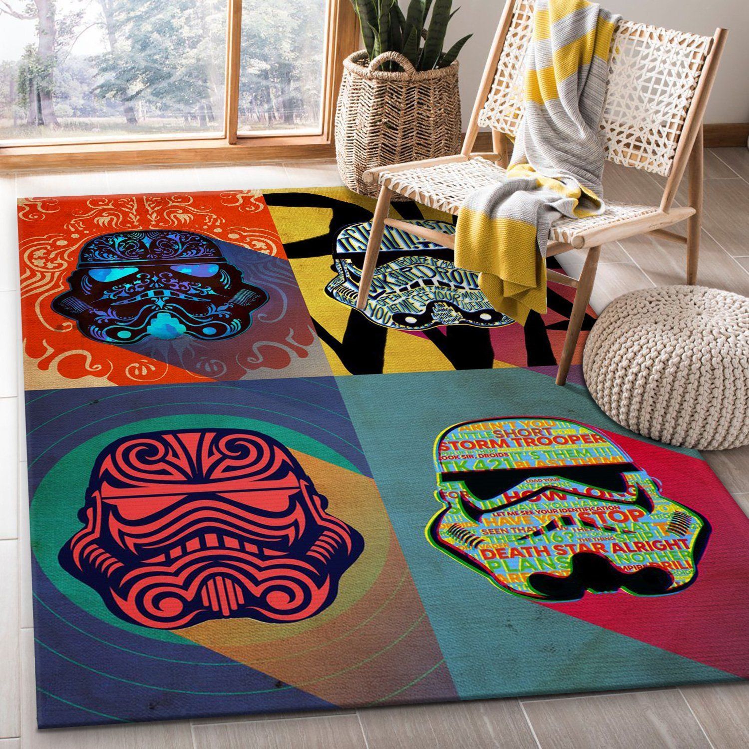 Ink Squad Star War Pop Art Rug