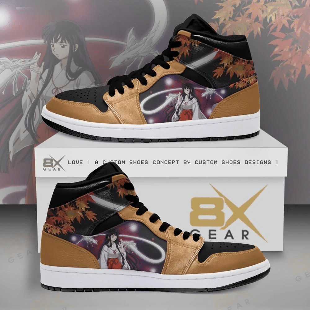 Inuyasha Kikyo Bellflower Anime Air Jordan 2021 Shoes Sport Sneakers