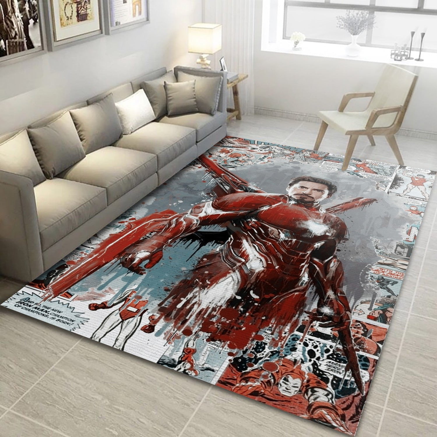 Iron Man Comic Ver2 Rug