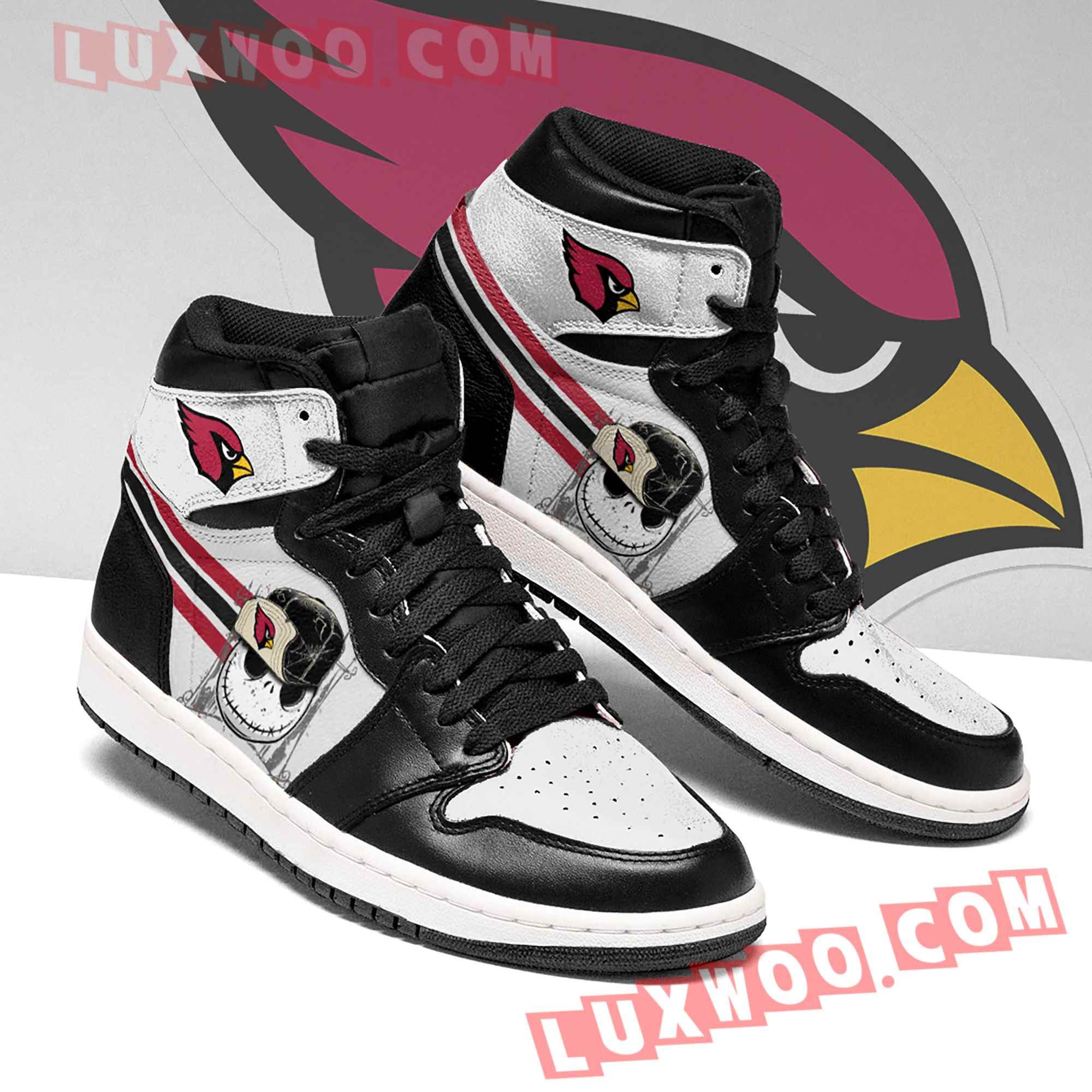 Jack Skellington Arizona Cardinals Nfl Air Jordan 1 Custom Shoes Sneaker V4
