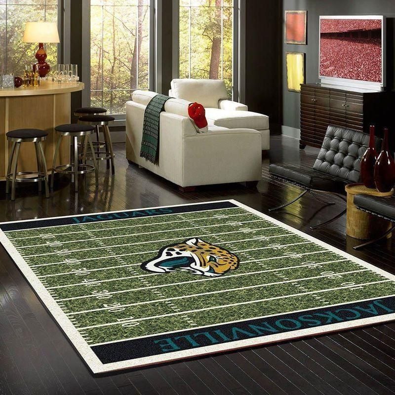Jacksonville Jaguars Area Rug Nfl Football Floor Decor Rb7a8e7e8604 - Indoor Outdoor Rugs