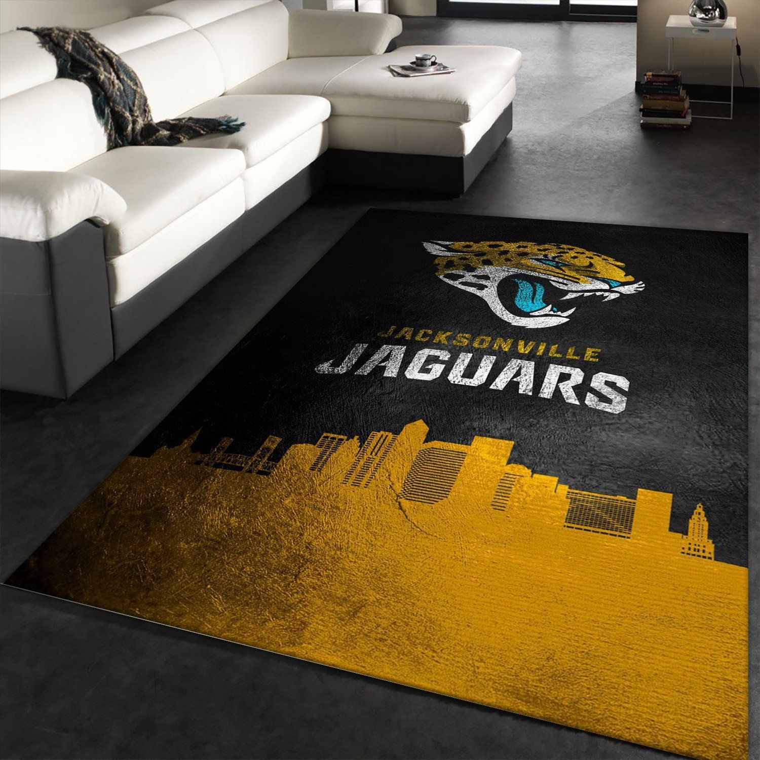 Jacksonville Jaguars NFL Area Rug Carpet
