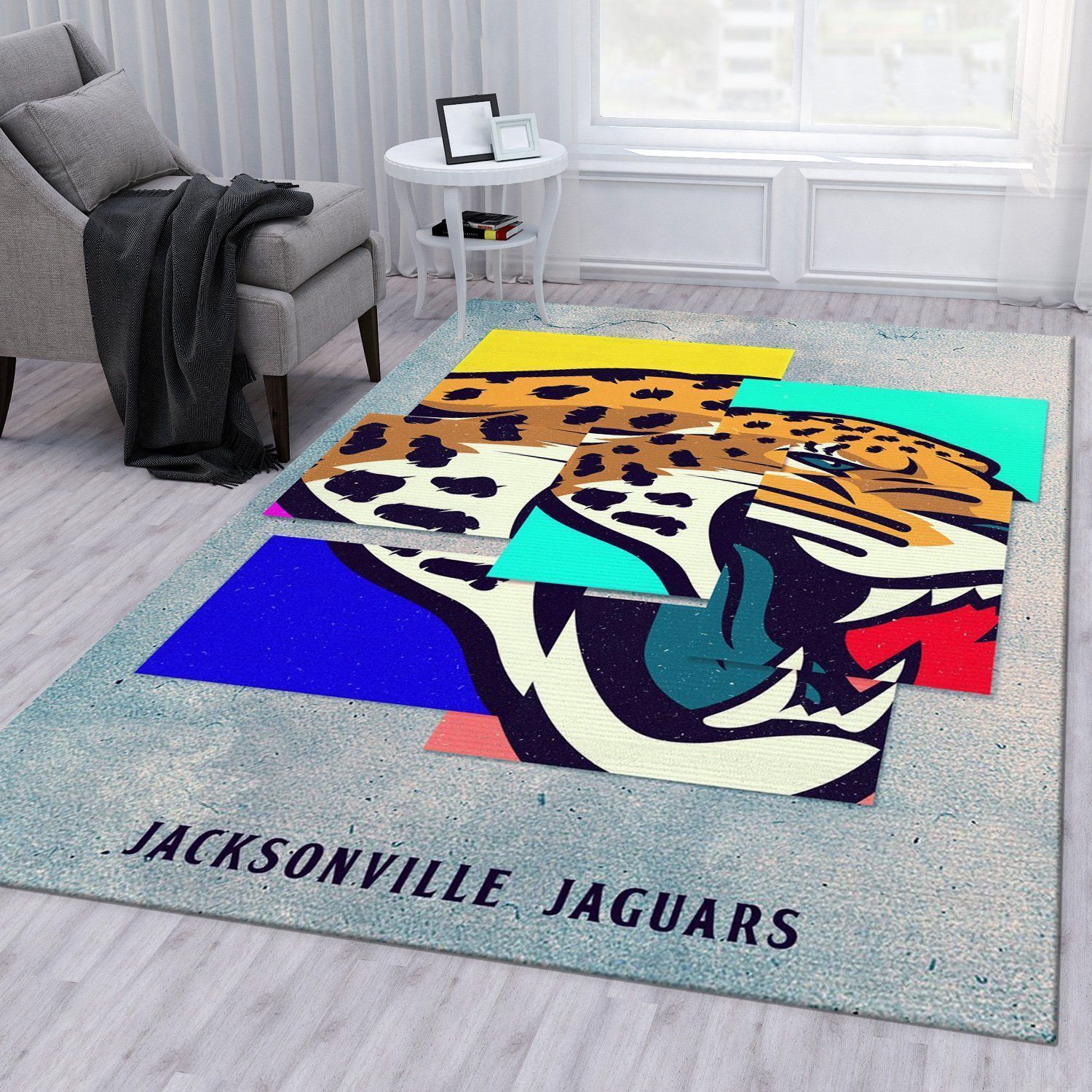 Jacksonville Jaguars NFL Area Rug Living Room Rug Home Decor Floor Decor - Indoor Outdoor Rugs