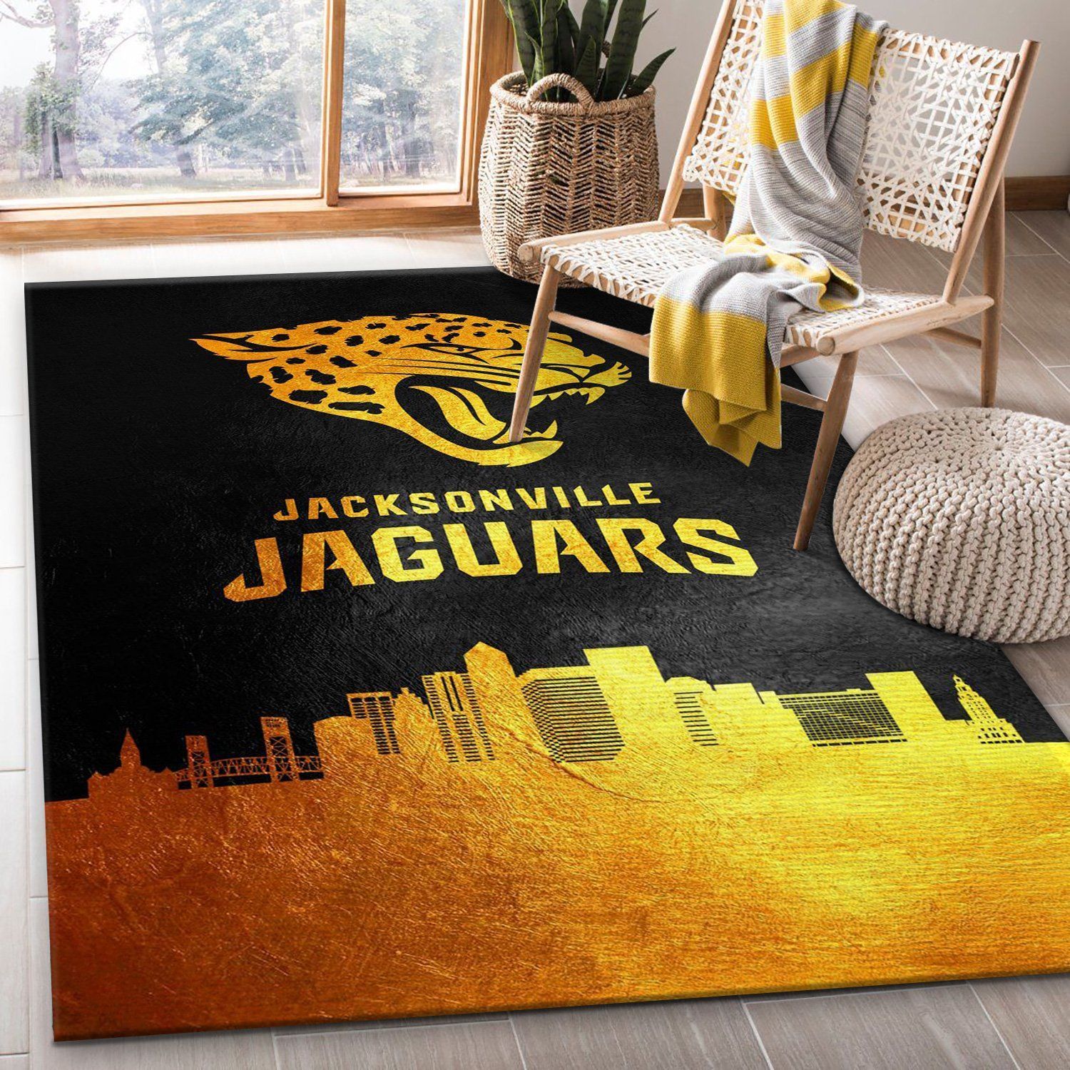 Jacksonville Jaguars NFL Area Rug