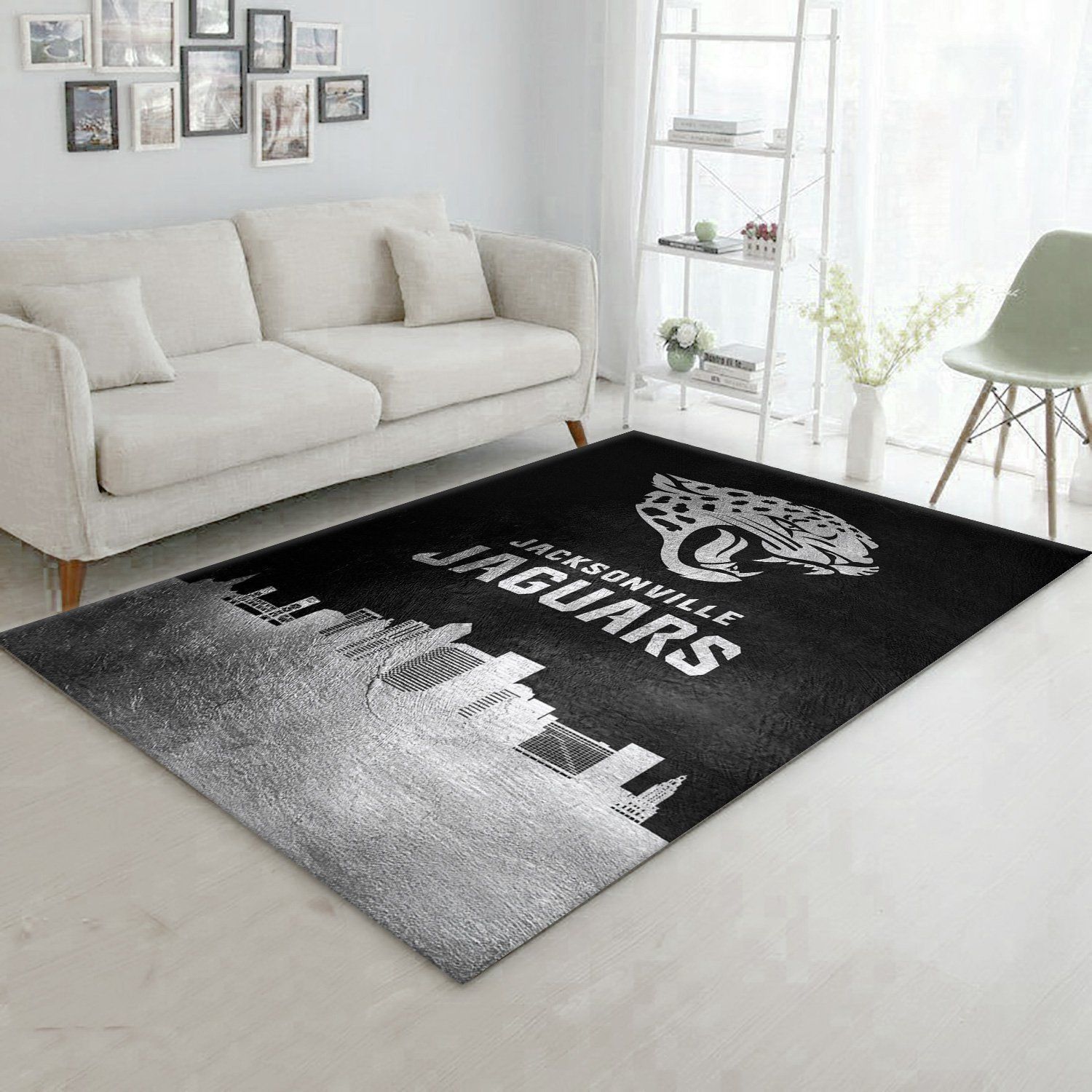 Jacksonville Jaguars NFL Team Logos Area Rug