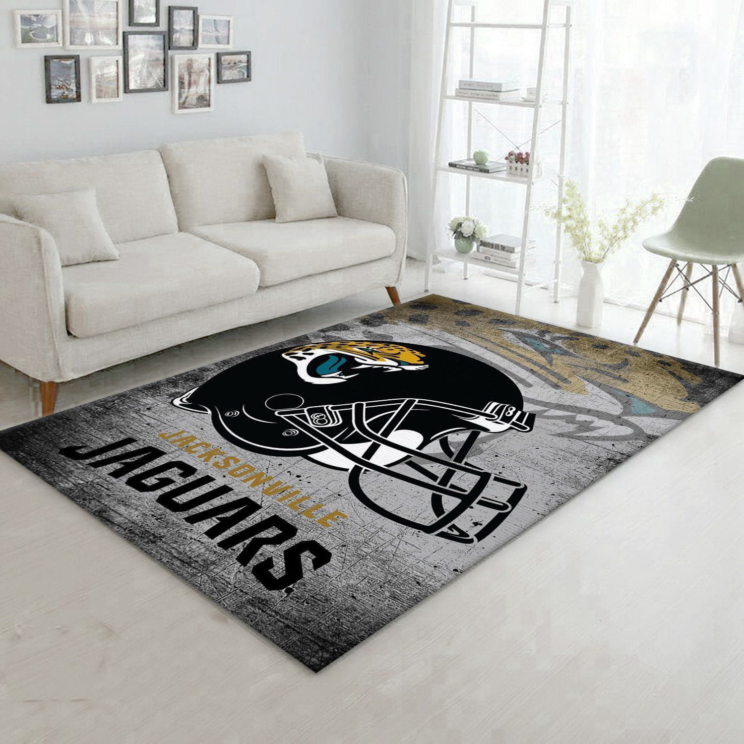 Jacksonville Jaguars Nfl Football Team Area Rug For Gift Living Room Rug US Gift Decor - Indoor Outdoor Rugs