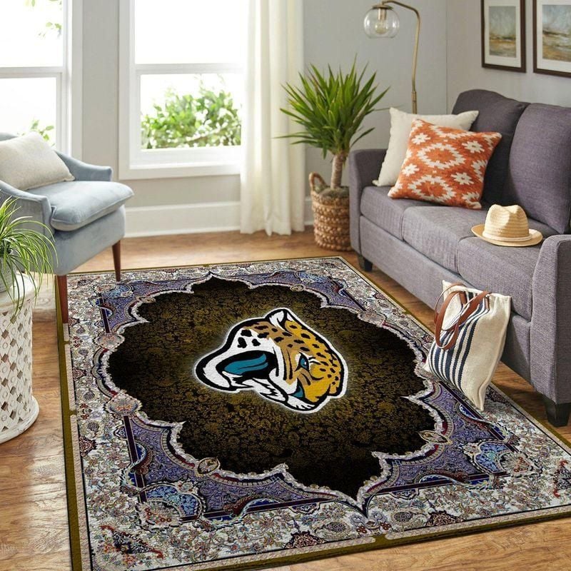 Jacksonville Jaguars Nfl Rug Room Carpet Sport Custom Area Floor Home Decor V1 - Indoor Outdoor Rugs