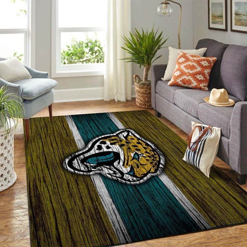 Jacksonville Jaguars Nfl Rug Room Carpet Sport Custom Area Floor Home Decor V4 - Indoor Outdoor Rugs
