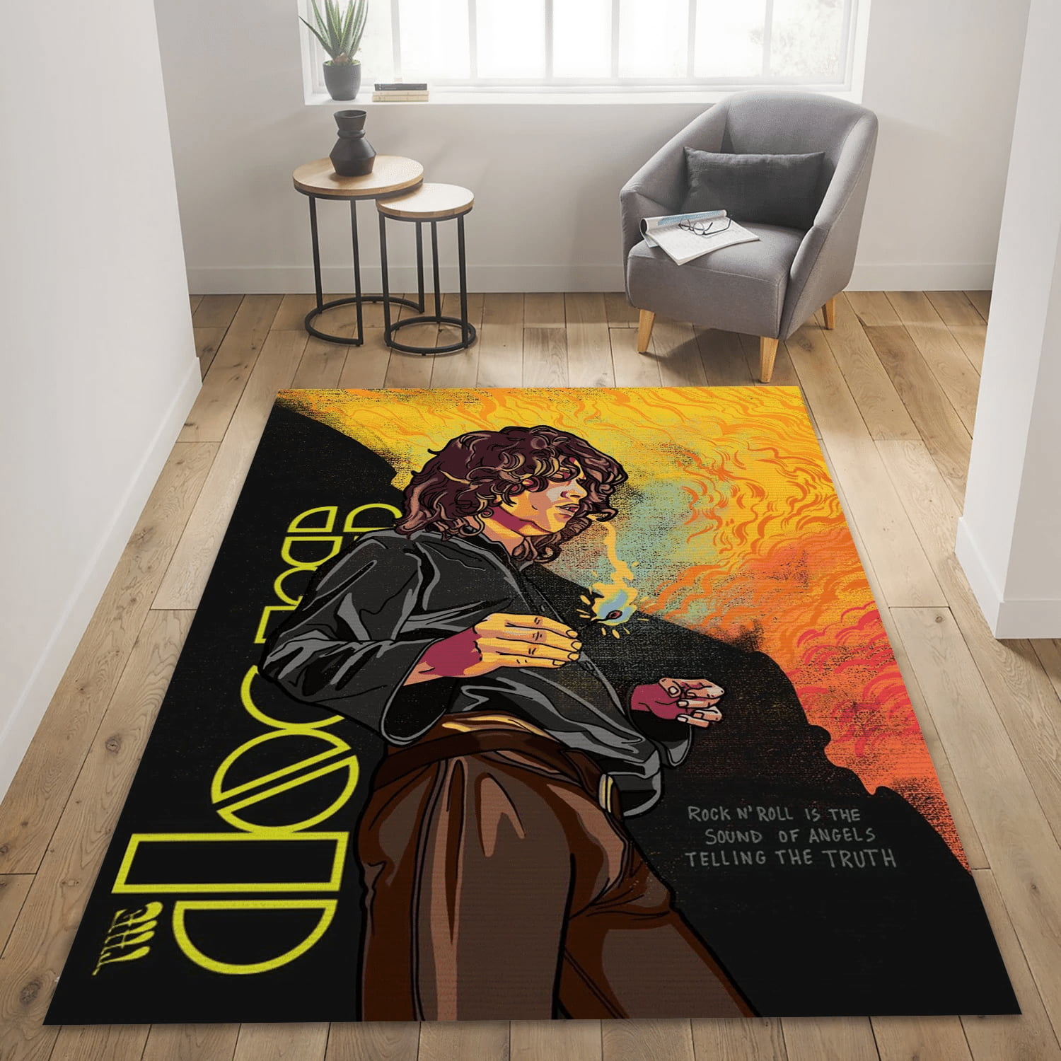 Jim Morrison The Doors 1 Music Area Rug Carpet