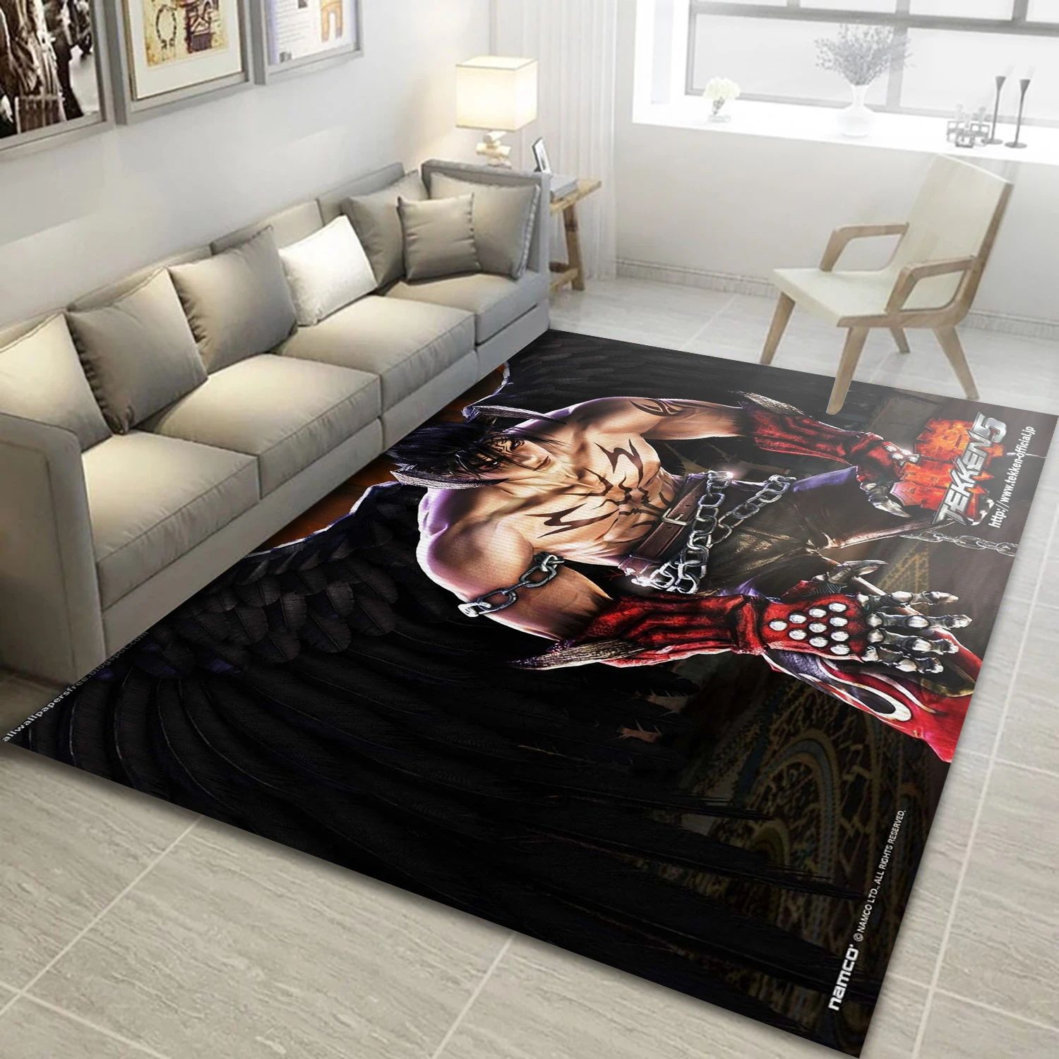 Jin Kazama Video Game Area Rug Area