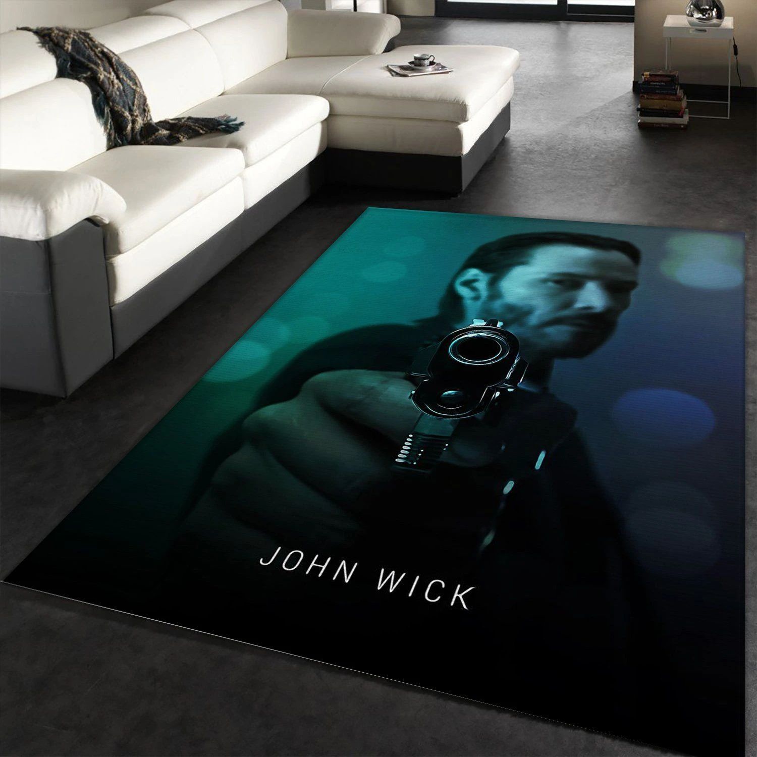 John Wick 2014 Rug Movie Rug US Gift Decor - Indoor Outdoor Rugs
