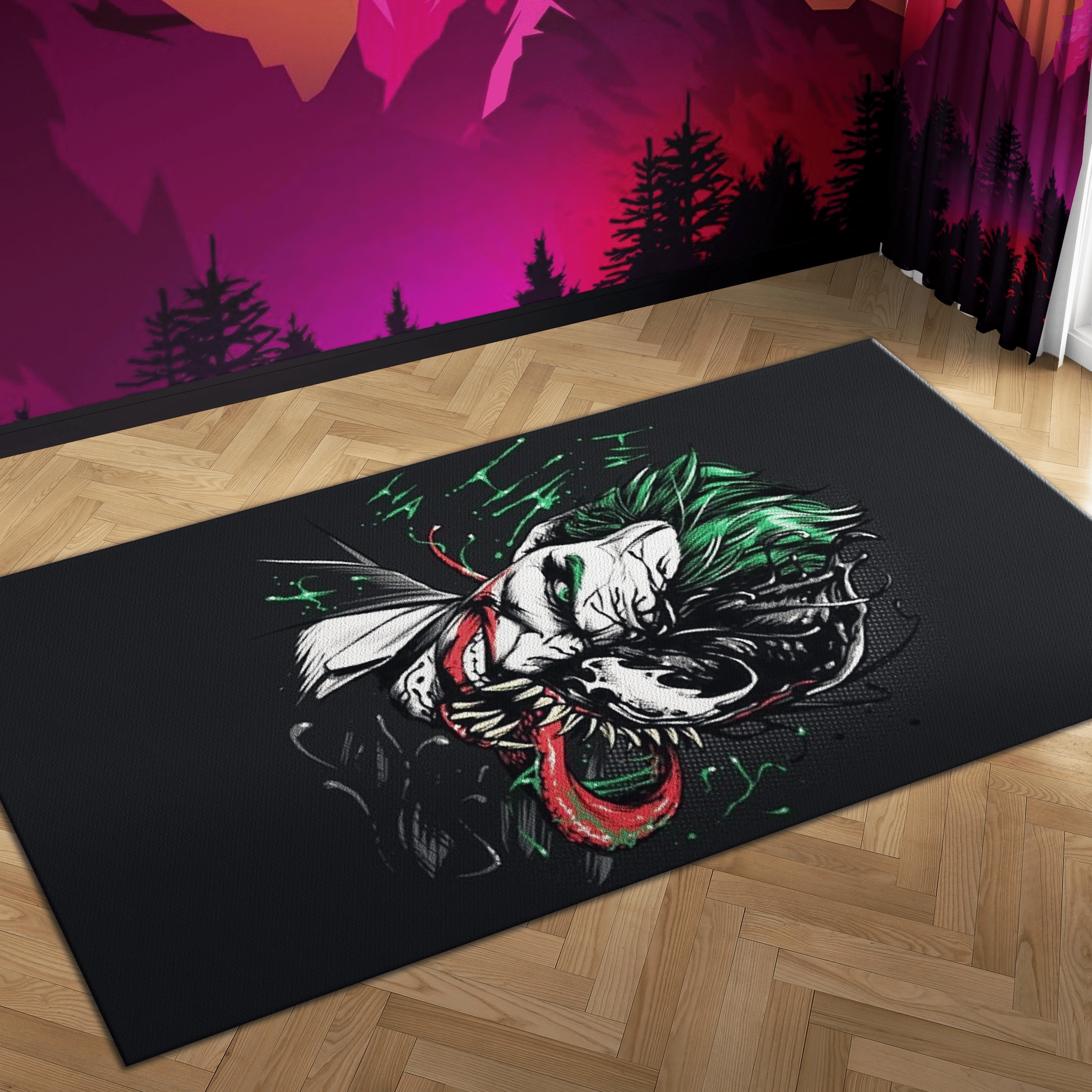 Joker Venom Carpet Mock Area Rug Chrismas Gift - Indoor Outdoor Rugs
