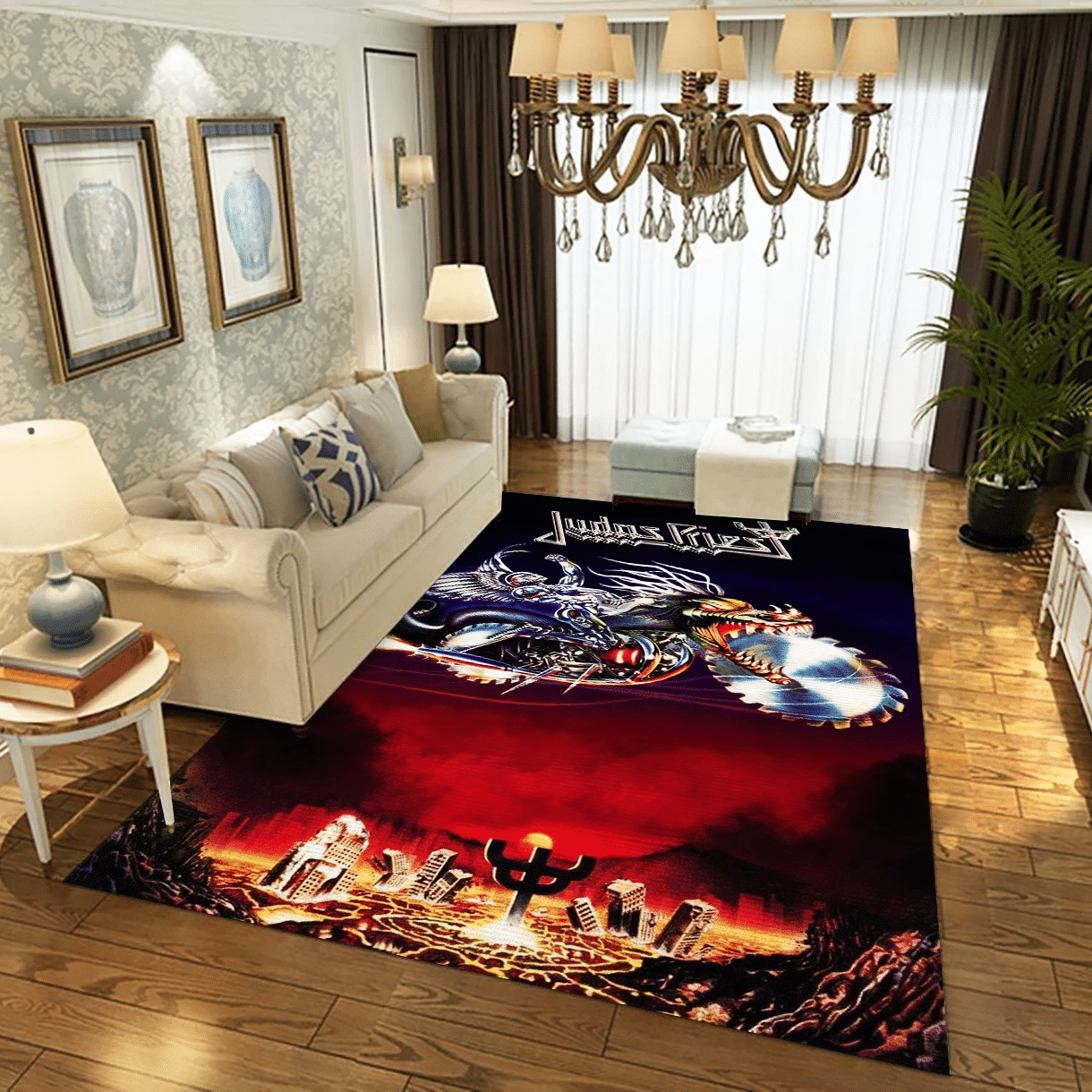 Judas Priest Hot Rock Band Music Area Rug Carpet