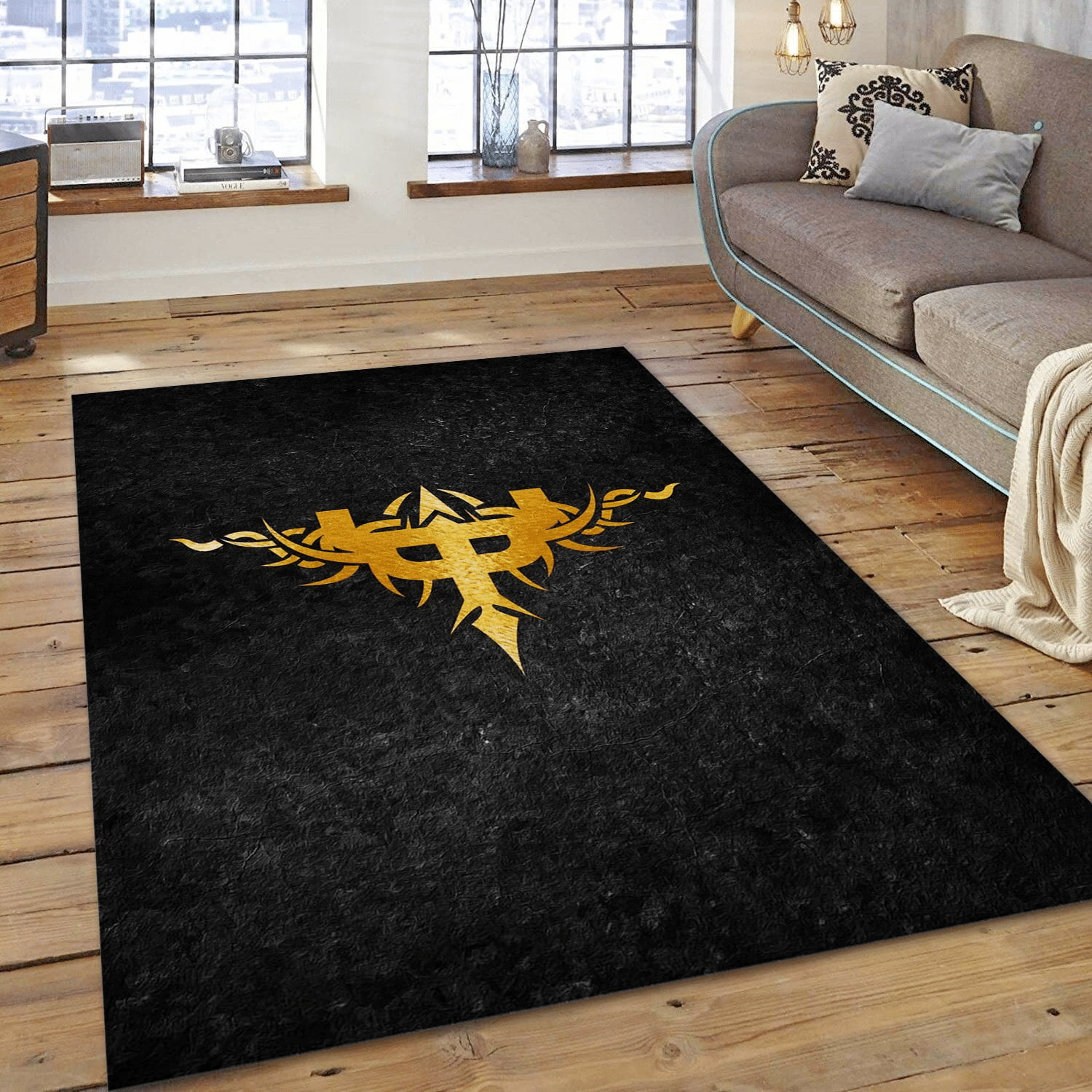 Judas Priest Logo 6 Music Area Rug Carpet