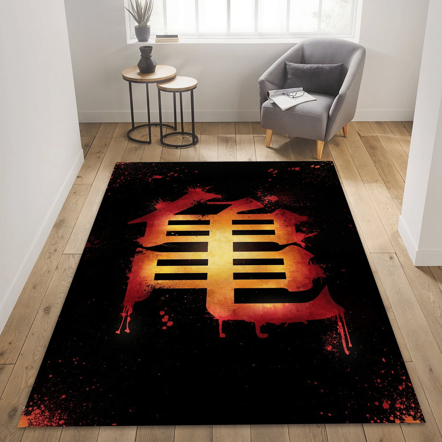 Kame Dark Area Rug